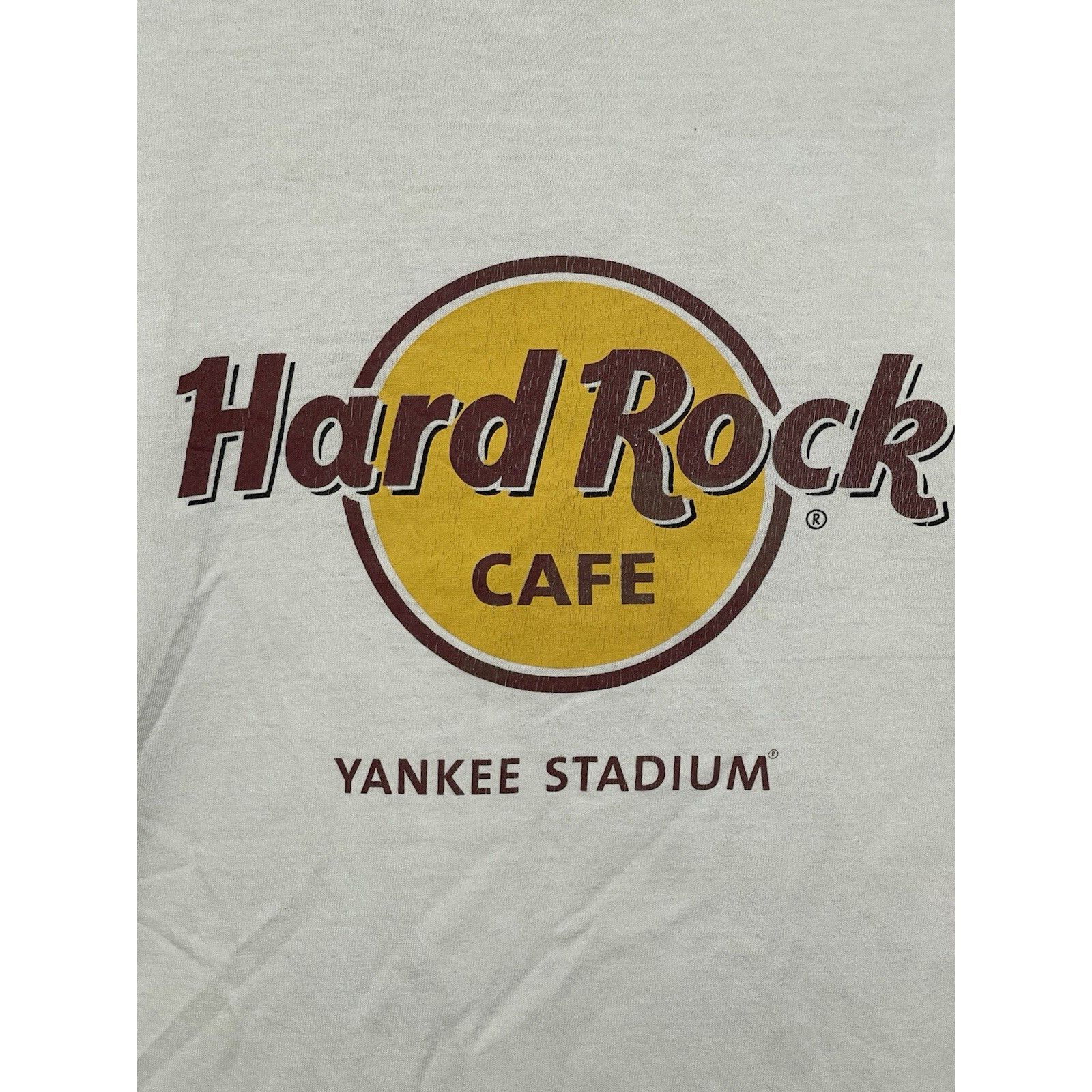 Hard Rock Cafe VTG Y2K 90S HARD ROCK CAFE NEW YORK YANKEES STADIUM WHITE T Size US L / EU 52-54 / 3 - 1 Thumbnail