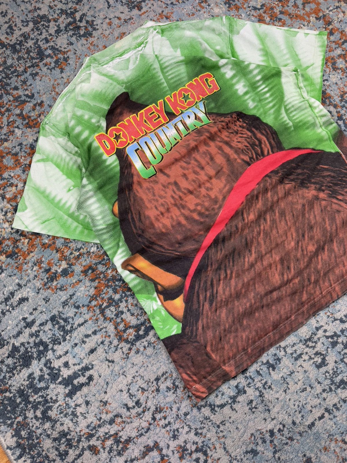 Nintendo × Vintage Vintage 1994 Donkey Kong Country all over print graphic tee Size US XL / EU 56 / 4 - 4 Thumbnail