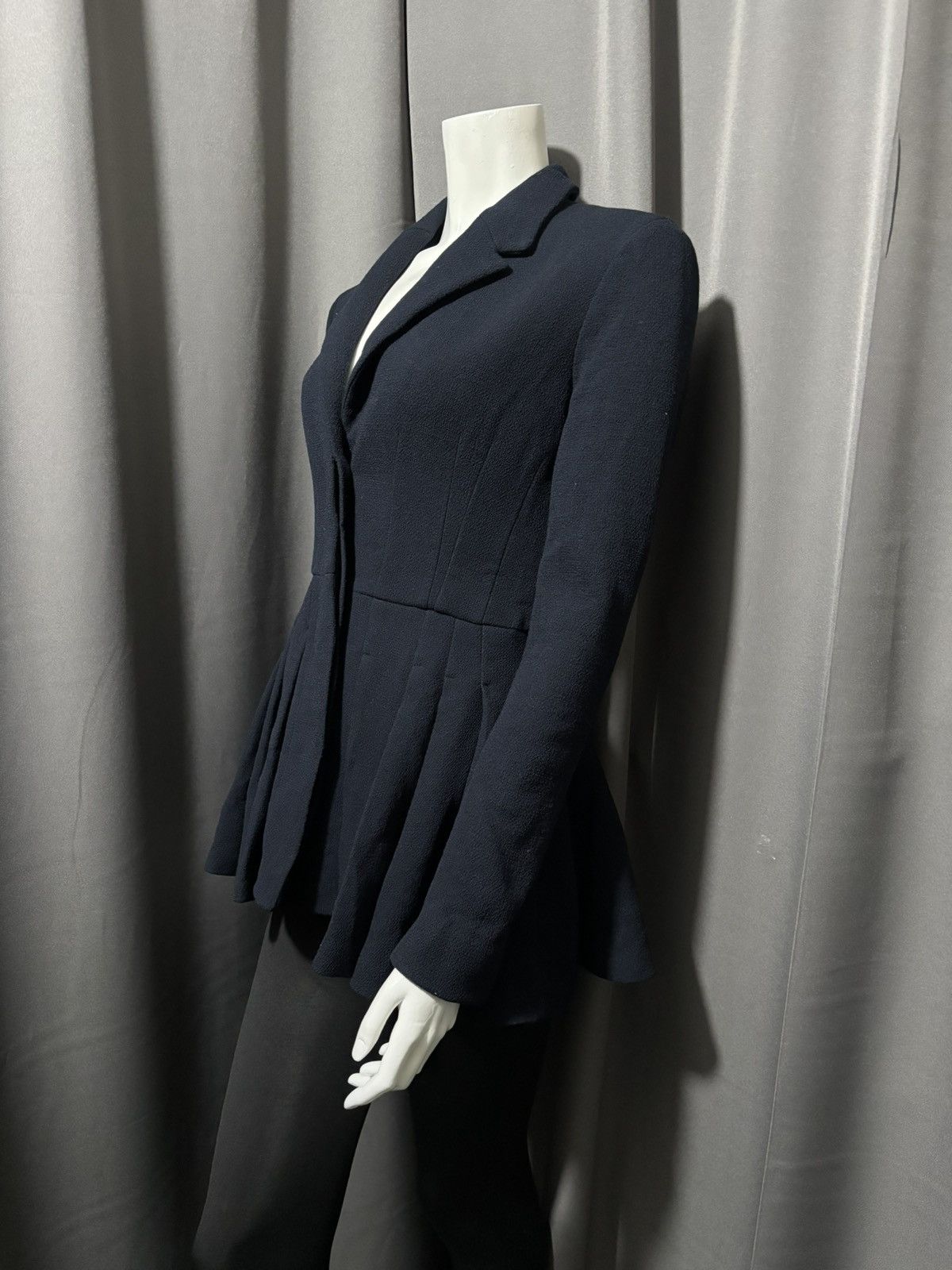 Dior Resort 2016 Dior by Raf Simons Pleated Peplum Jacket Size M / US 6-8 / IT 42-44 - 3 Thumbnail