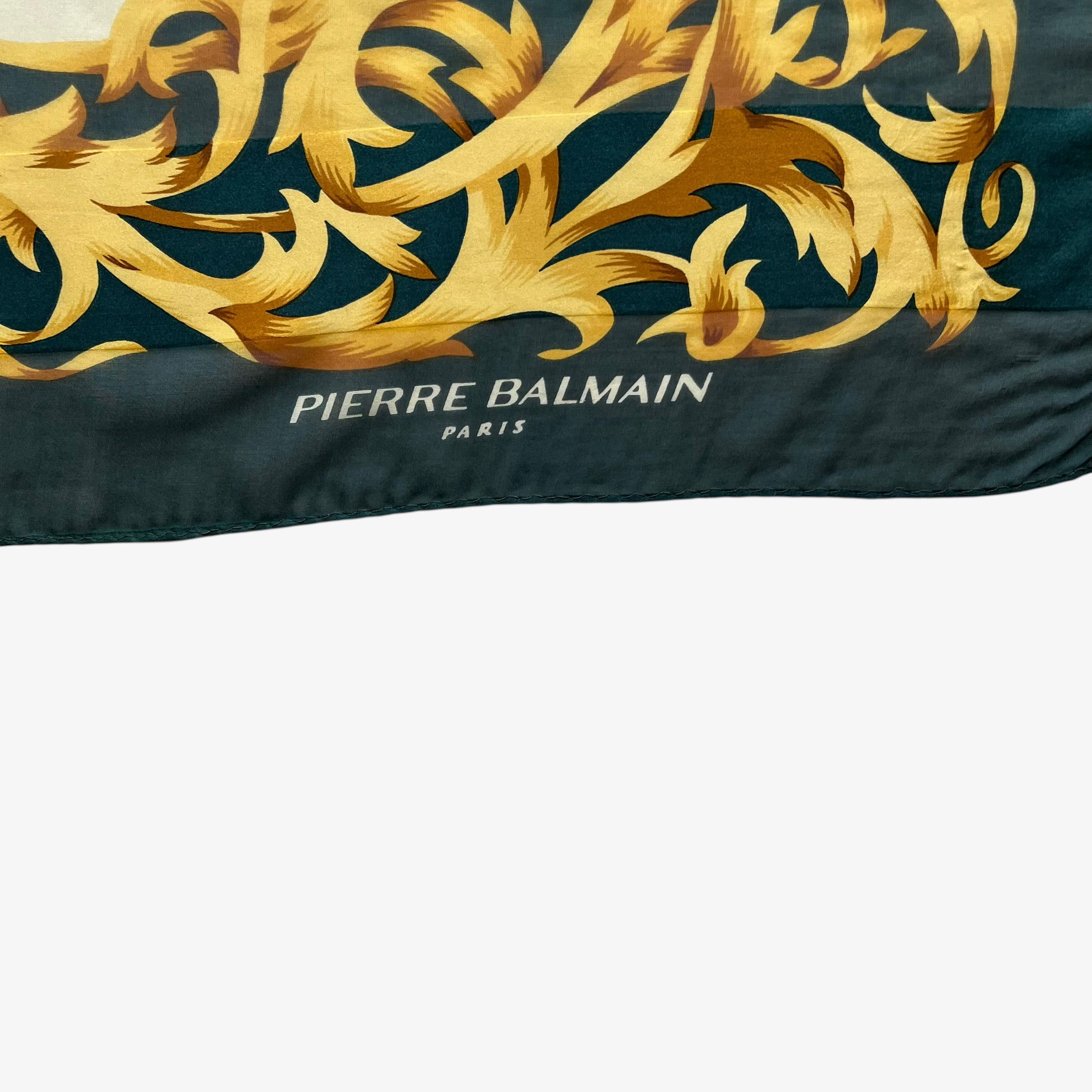 Balmain Vintage 90s Pierre Balmain Geometric & Abstract Silk Scarf Size ONE SIZE - 3 Thumbnail