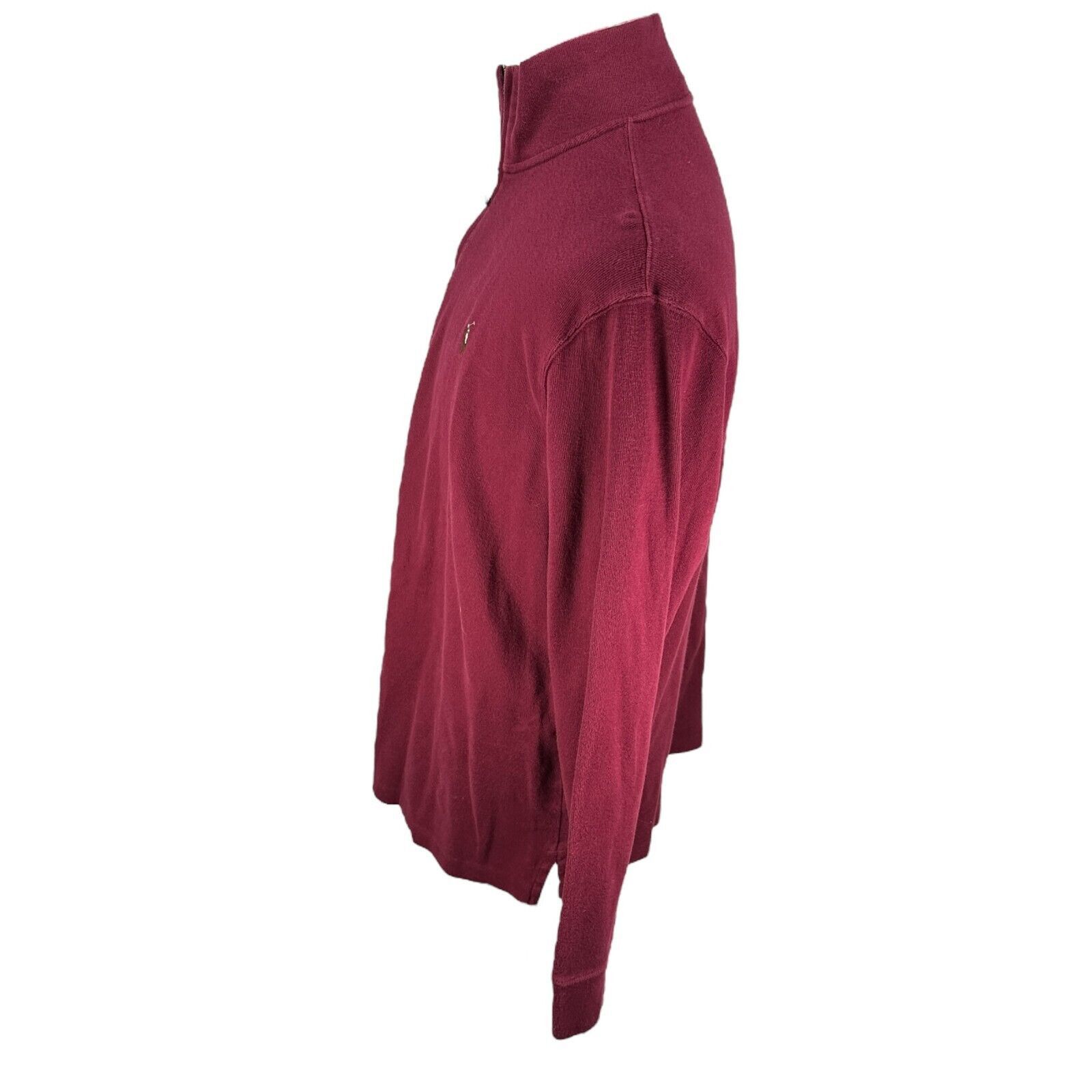 Polo Ralph Lauren Polo Ralph Lauren Estate Rib 1/4 Zip Mens XL Burgundy Cotton Size US XL / EU 56 / 4 - 3 Thumbnail