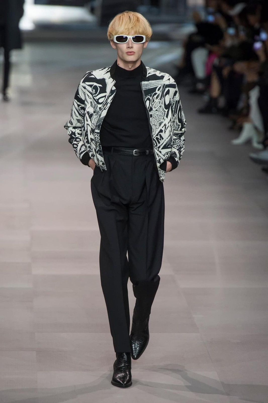 Celine SS19 Celine $3450 Marclay bomber jacket Hedi Slimane black S Size US S / EU 44-46 / 1 - 1 Thumbnail