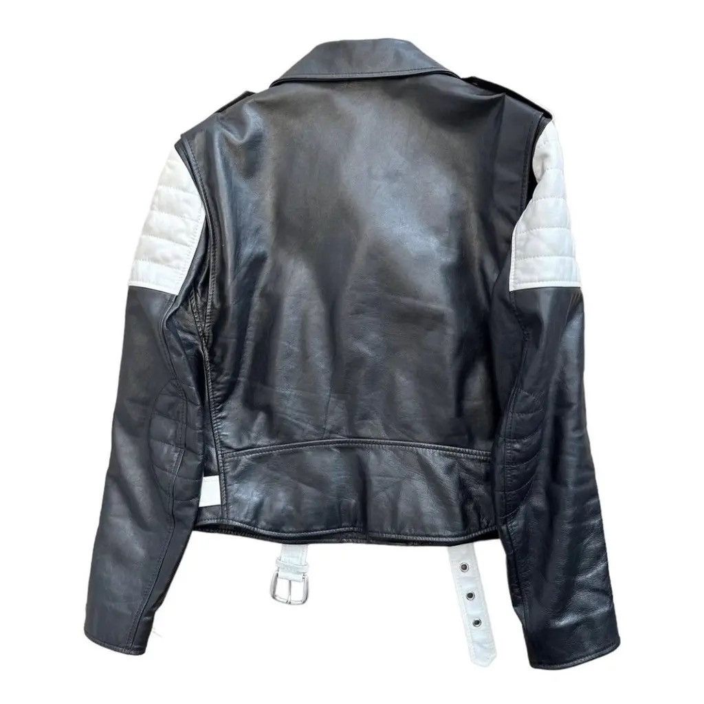 Celine Celine SS19 Hedi Slimane Two-Tone Biker Leather Jacket Size US L / EU 52-54 / 3 - 2 Thumbnail