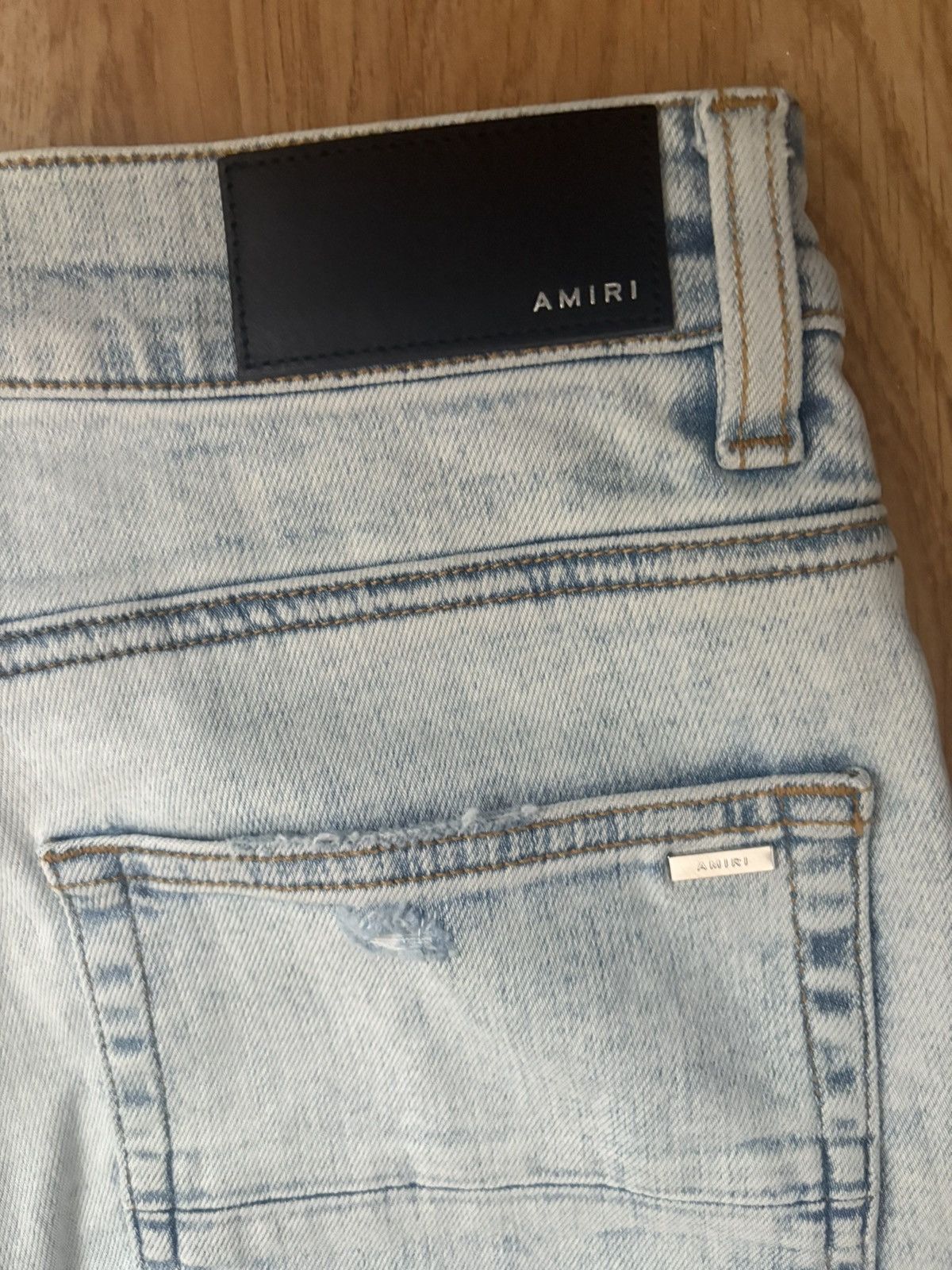 Amiri Amiri Trasher Plus Jean Vintage Sky Indigo Size US 31 - 8 Thumbnail