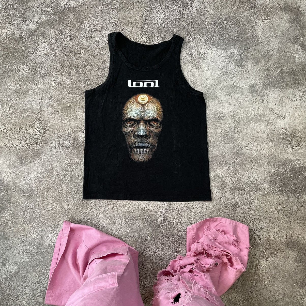 Vintage Vintage 00s Tool Band Graphic Tee Dark Horror Grunge Slim M Size US M / EU 48-50 / 2 - 1 Thumbnail