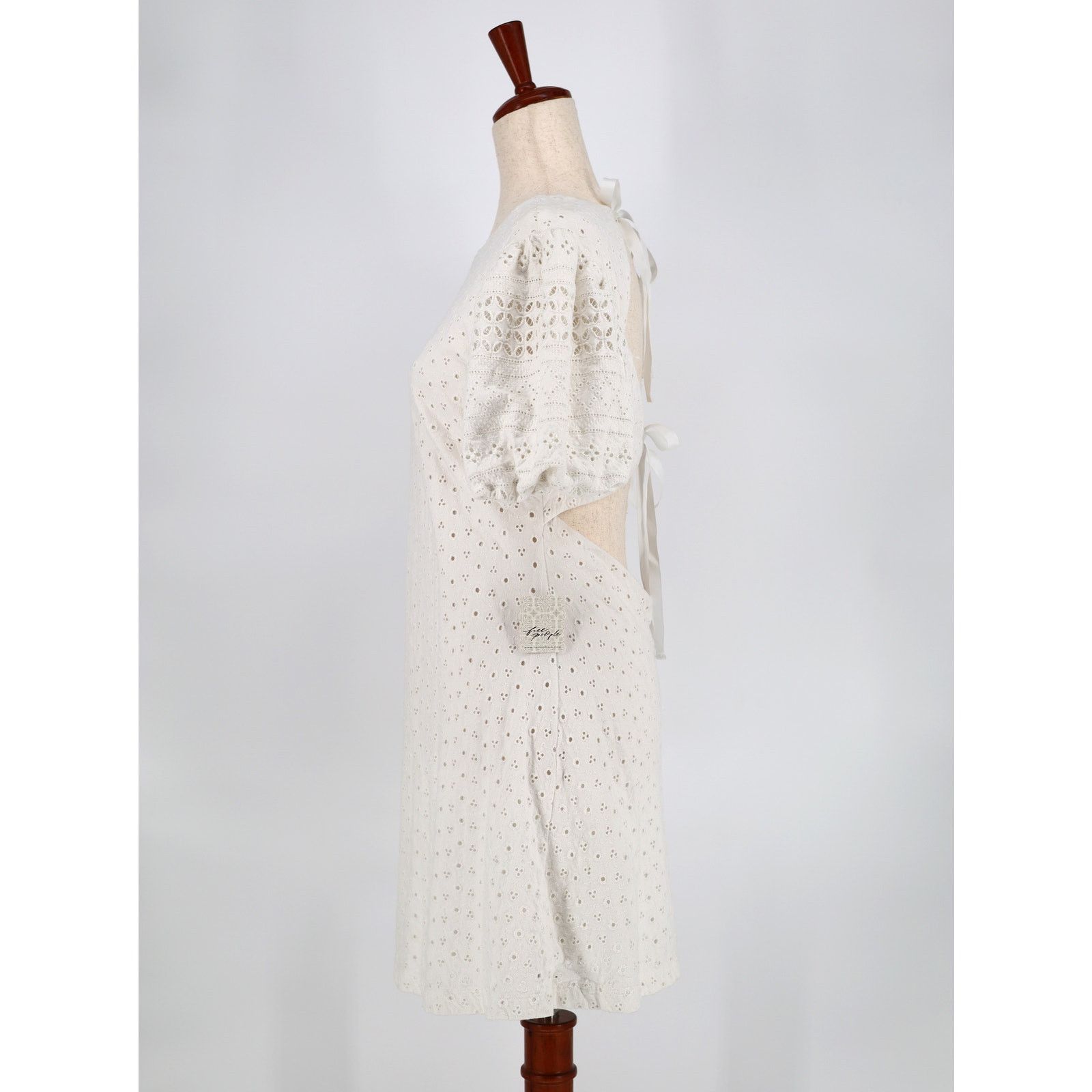 Free People Free People Women White Cut-Out A-line Mini Dress Size S Size S / US 4 / IT 40 - 6 Thumbnail