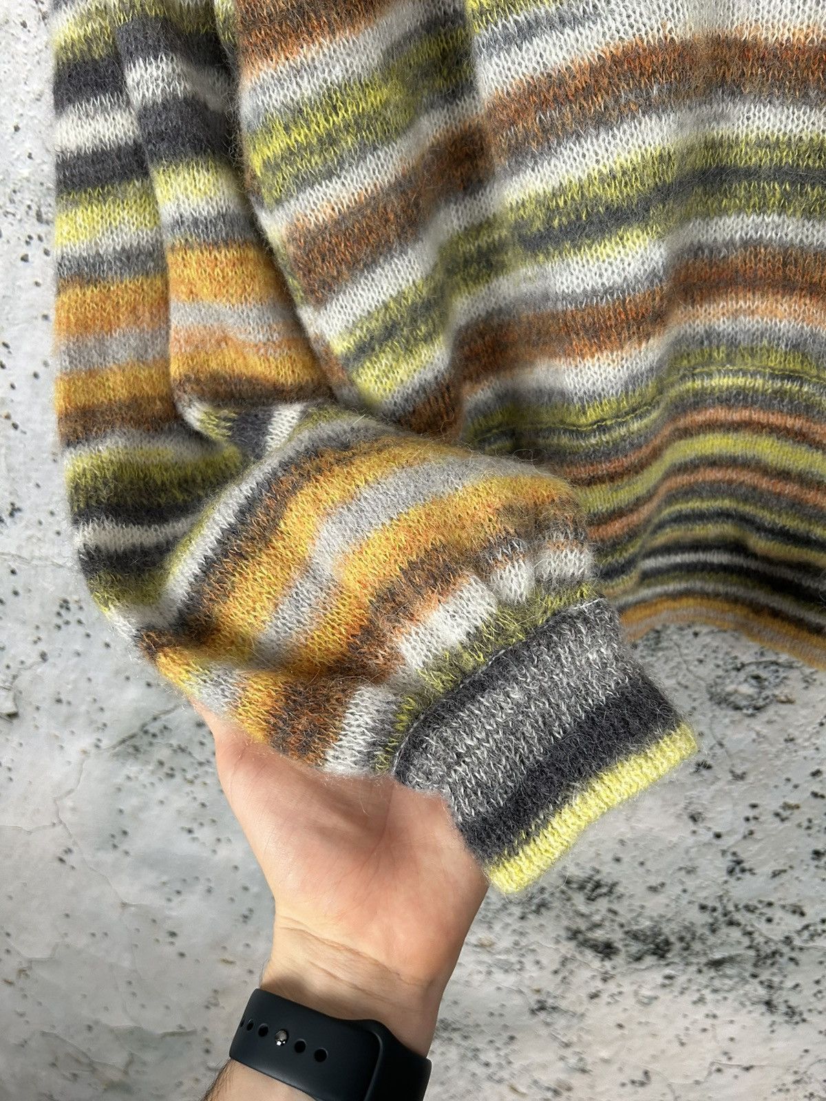 Designer Rodebjer Mohair Stripped Grunge Punk Knit Sweater Designer Size US M / EU 48-50 / 2 - 4 Thumbnail