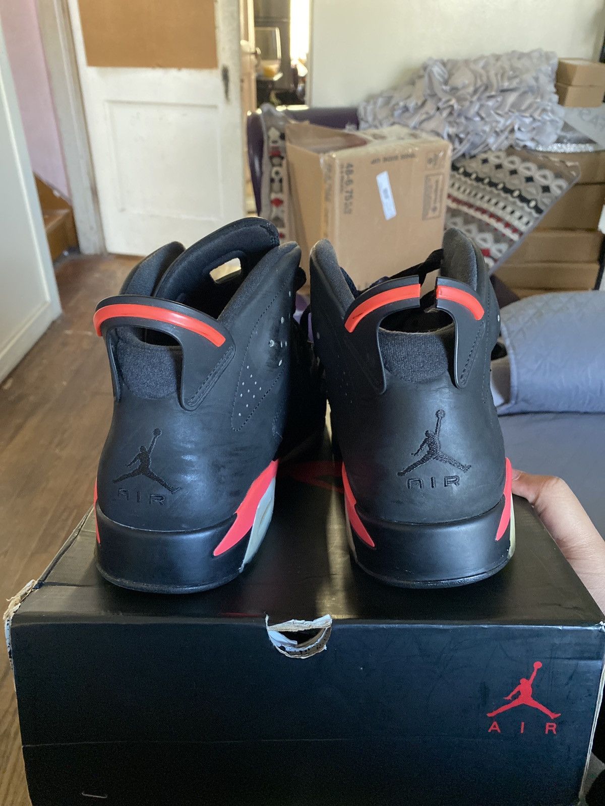Jordan Brand Jordan 6 black infrared 2014 Size US 14 / EU 47 - 4 Thumbnail