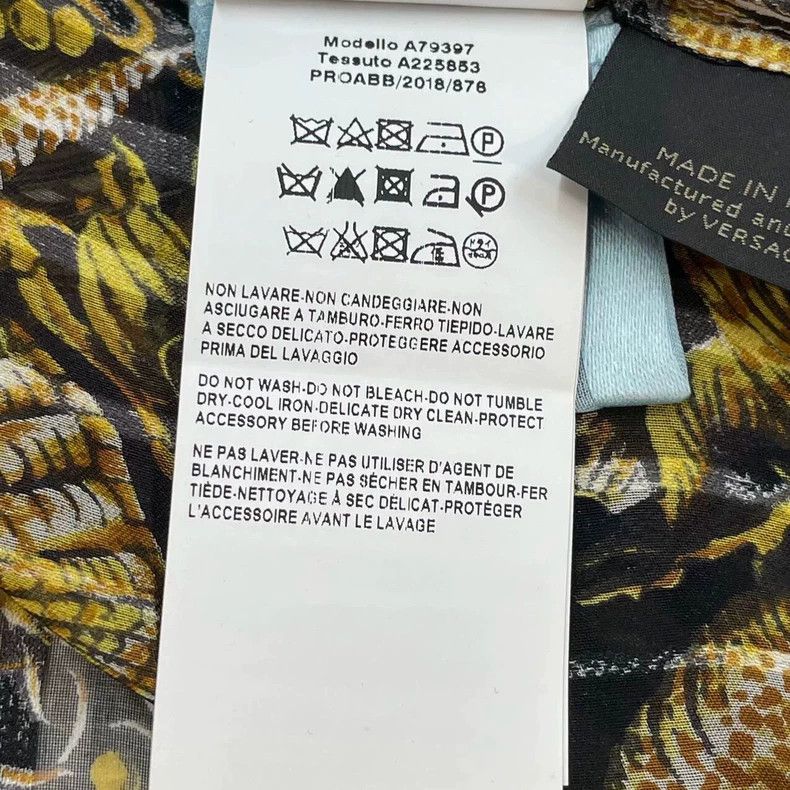 Versace Versace Silk shirt from the marine collection Size US S / EU 44-46 / 1 - 6 Thumbnail
