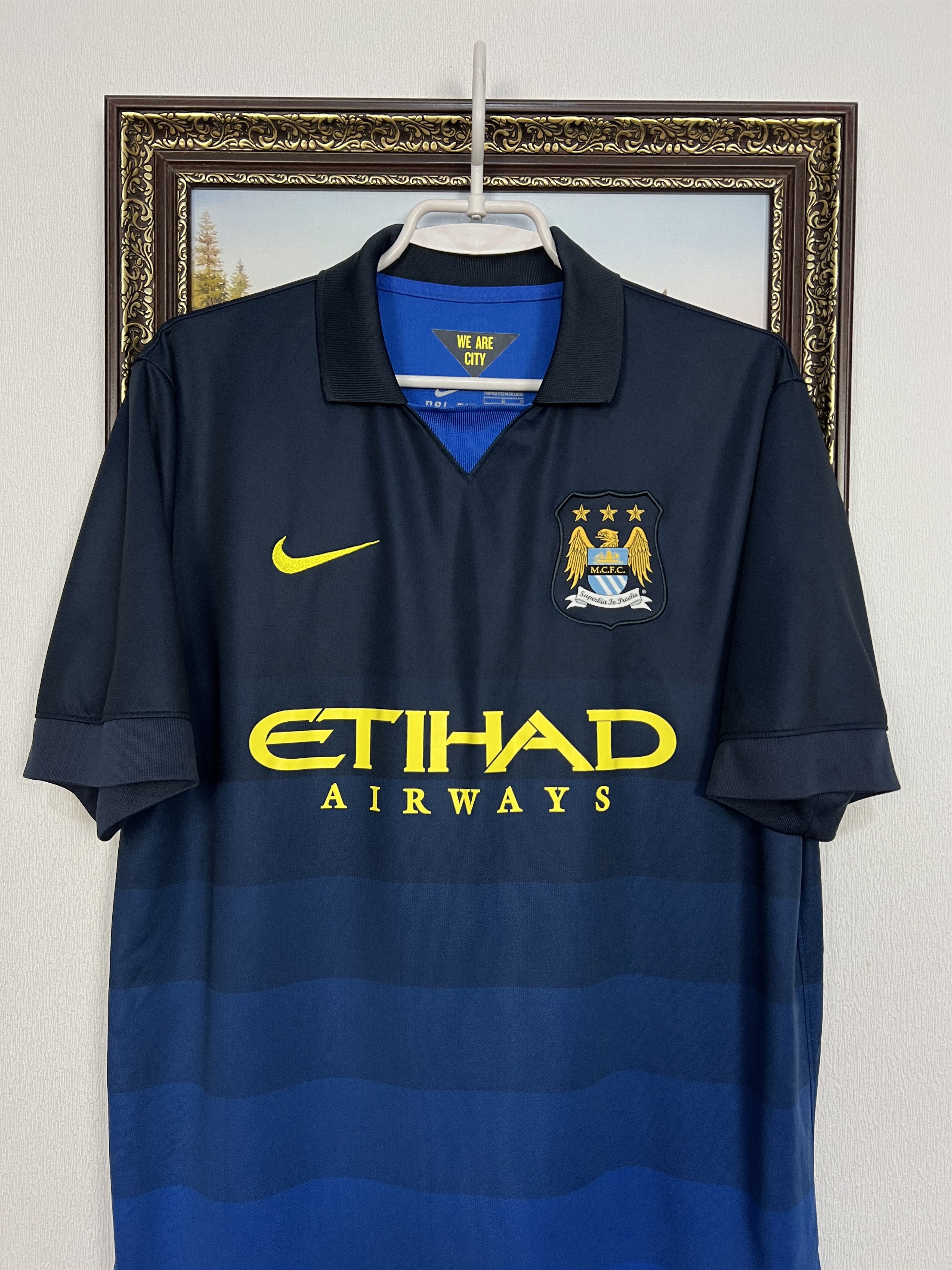 Nike Manchester City Away football shirt Soccer Jersey Trikot Size US L / EU 52-54 / 3 - 2 Thumbnail