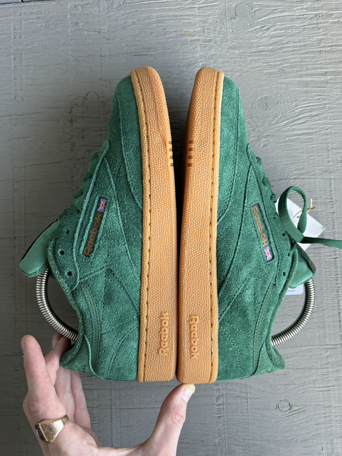Reebok Reebok Club C 85 GZ1871 Dark Green Suede Gum Sole 8 Skate Size US 7.5 / EU 40-41 - 2 Thumbnail