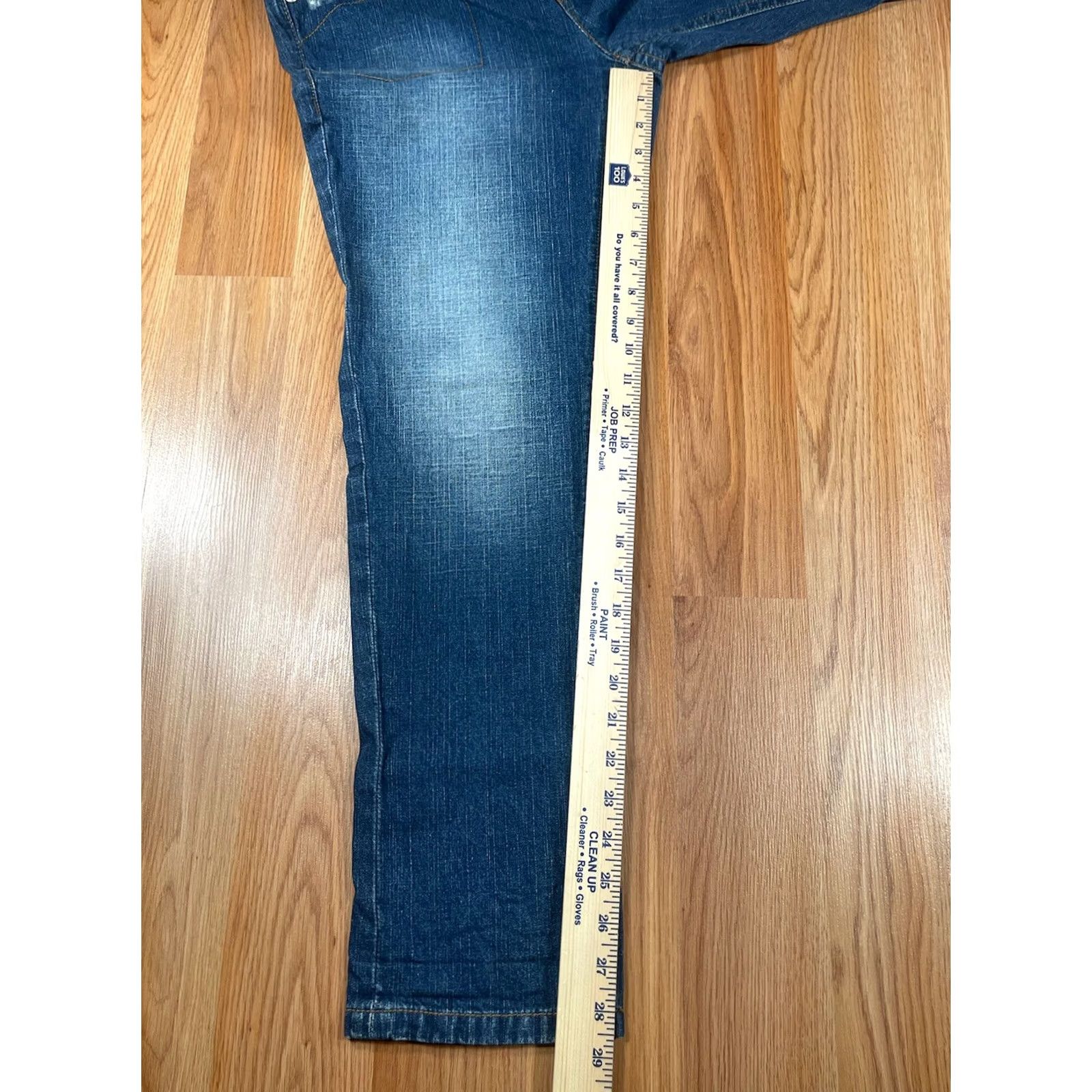 DKNY VINTAGE: No DKNY Jeans Straight Leg High Rise Blue Denim Distressed Womens Size 8 Jeans Distressed DKNY Blue Denim Jeans Size 30" / US 8 / IT 44 - 5 Thumbnail