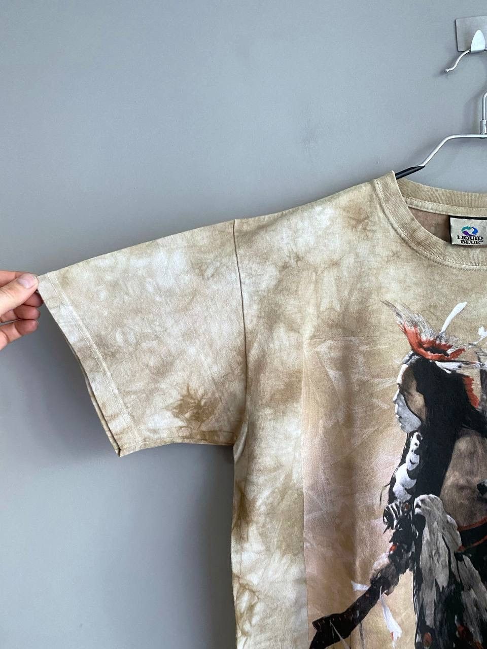 Liquid Blue Vintage Liquid Blue T-Shirt American Indian Warrior Print, M Size US M / EU 48-50 / 2 - 6 Thumbnail
