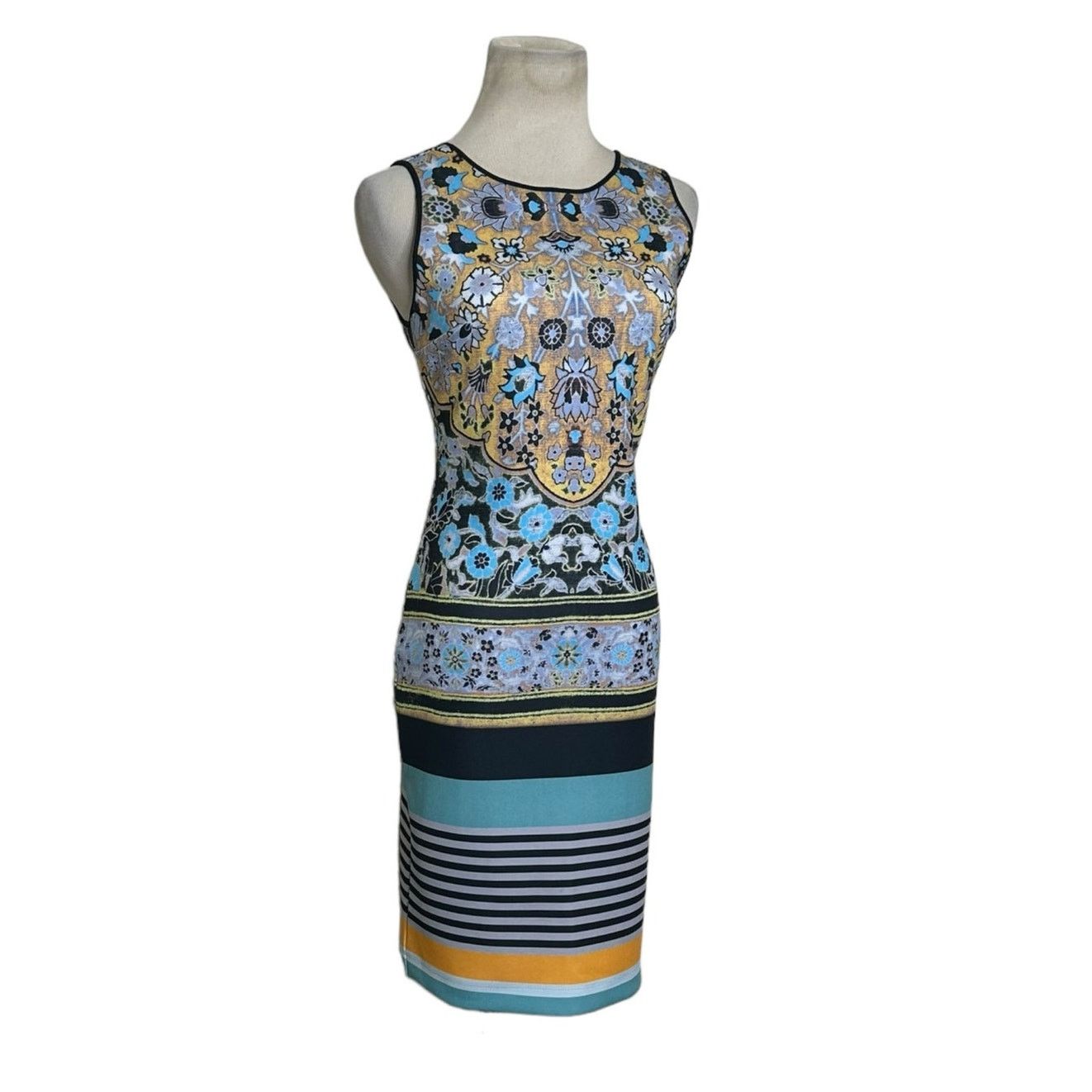 Anthropologie Clover Canyon colorful fitted mini dress size small Size S / US 4 / IT 40 - 6 Thumbnail