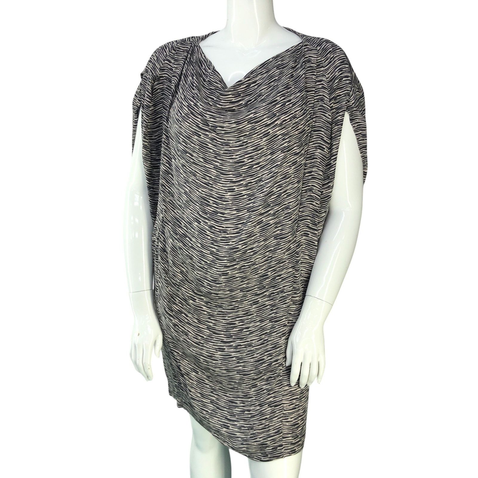 Nicole Farhi Nicole Farhi Size 12 Dress Shift Silk Drape Neck POCKETS Size XL / US 12-14 / IT 48-50 - 1 Thumbnail