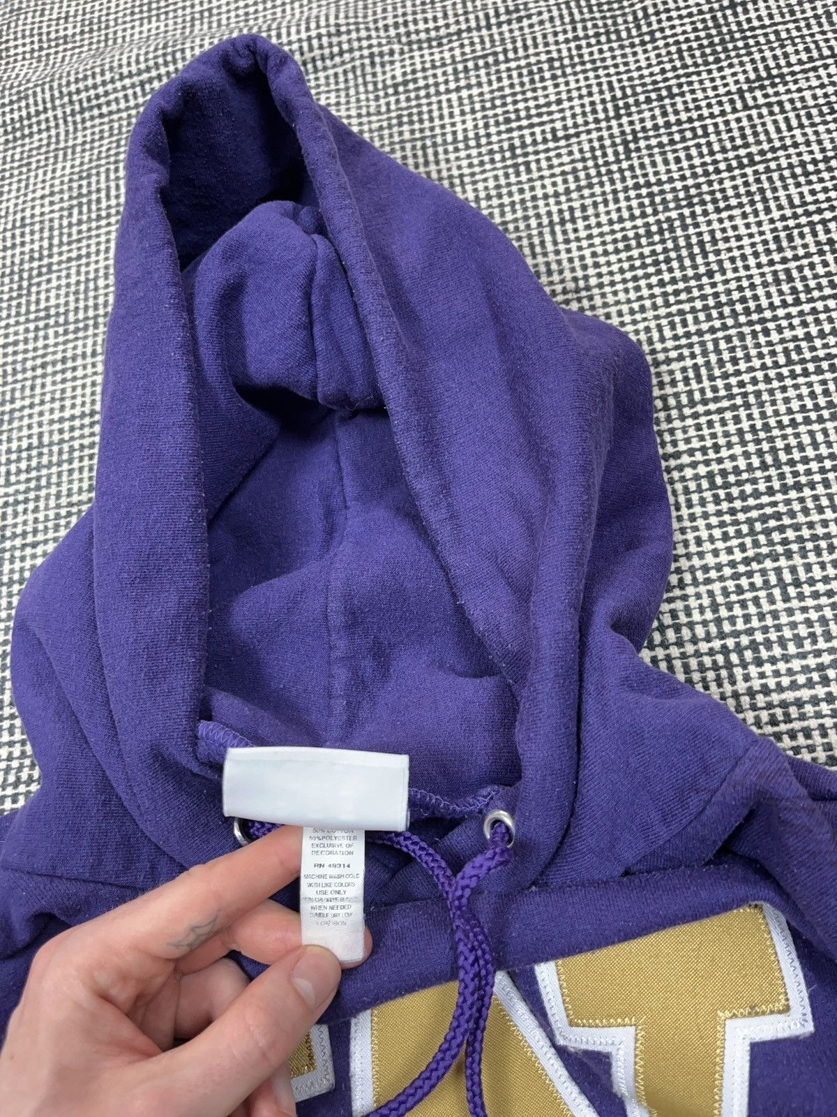 Champion ➕ y2k vintage champion 💜 purple Washington university hoodie Size US L / EU 52-54 / 3 - 5 Thumbnail