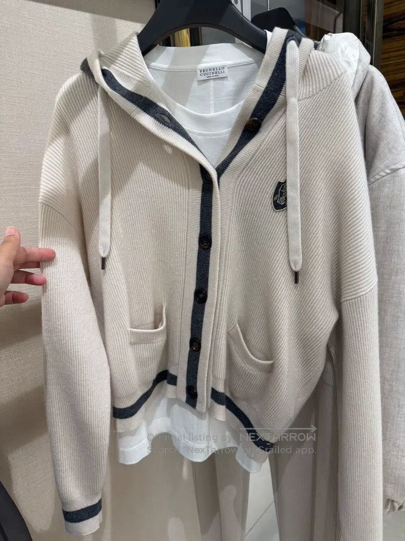 Brunello Cucinelli Brunello Cucinelli Hooded cardigan Size M / US 6-8 / IT 42-44 - 1 Thumbnail