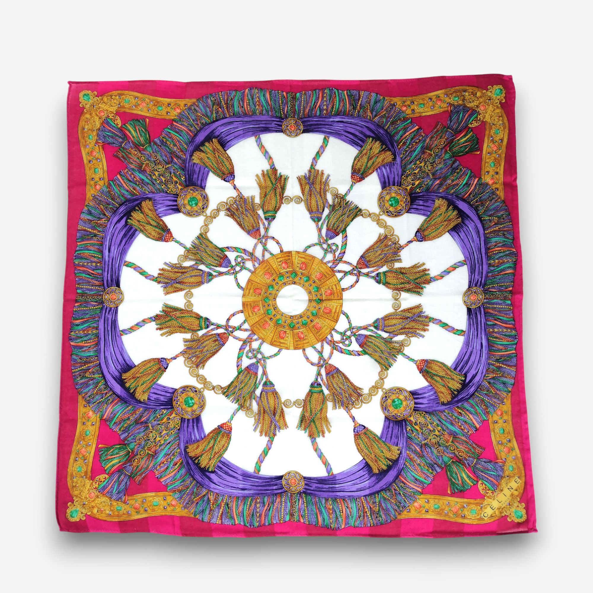 Celine Vintage Celine Handkerchief Pocket Square Bandana Size ONE SIZE - 1 Thumbnail