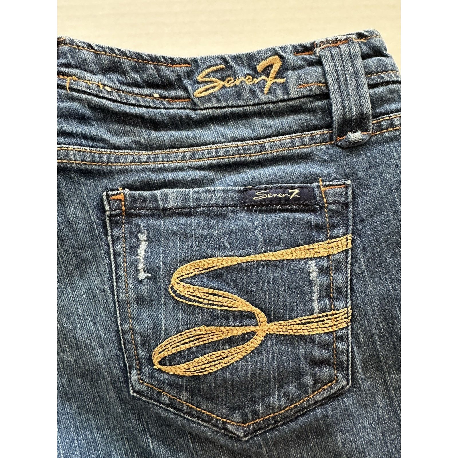 Seven 7 Seven7 Jeans Women's Denim Shorts Sz 30 Cutoff Summer Size 30" / US 8 / IT 44 - 9 Thumbnail