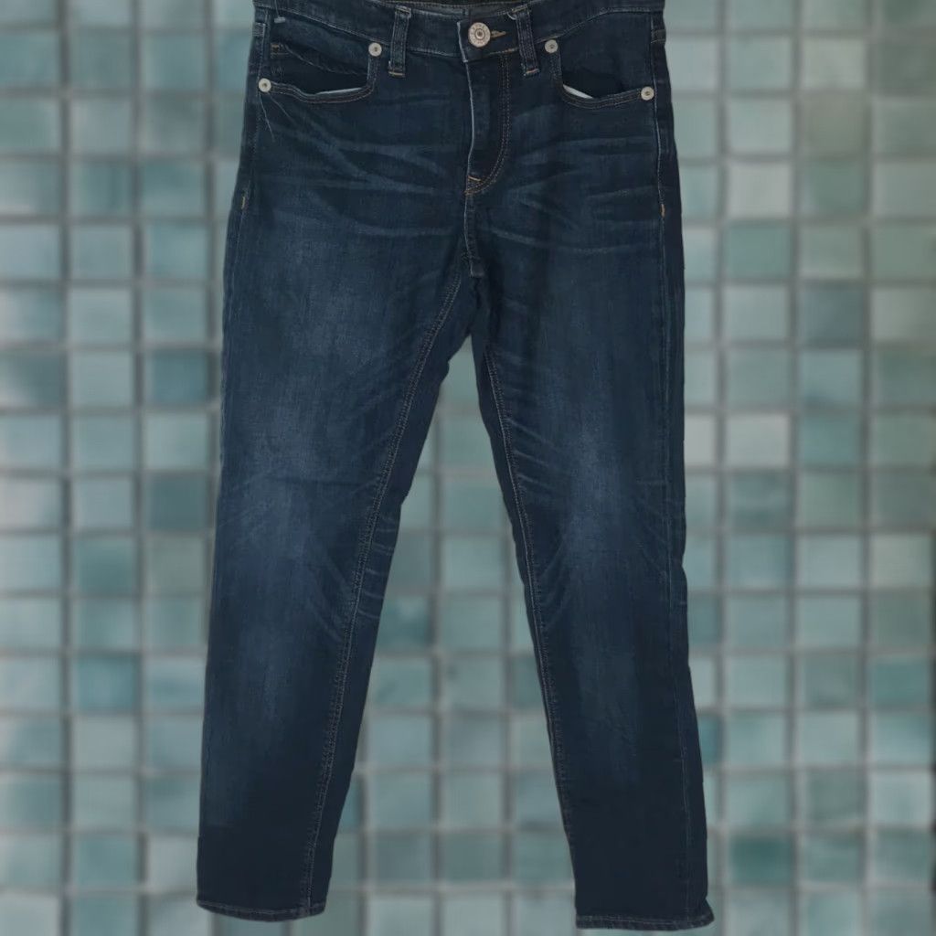Express Express Women's Skinny Jeans Size 0 - Low Rise Blue Denim, Regular Fit, Casual Style Size 25" / US 0 / IT 36 - 1 Thumbnail