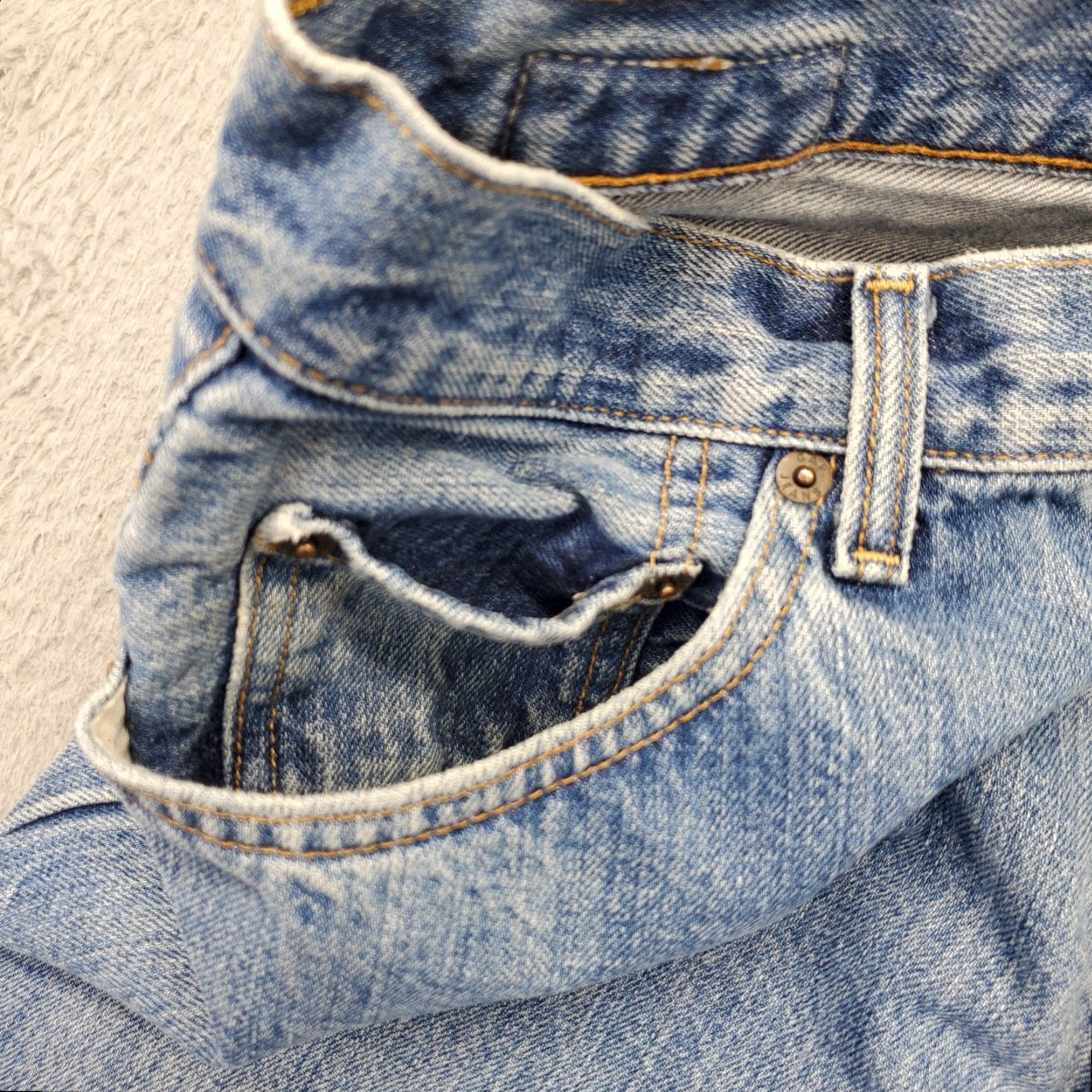 Gap GAP Mens Jeans 33x32 Blue Denim Mid Rise Straight Streetwear Outdoor Size US 33 - 8 Thumbnail