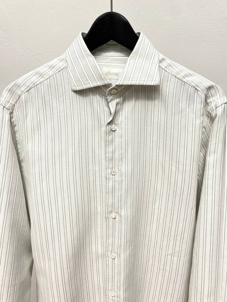 Brioni Brioni Classic Casual Suit Striped Cotton Button Up Shirt Size US M / EU 48-50 / 2 - 4 Thumbnail