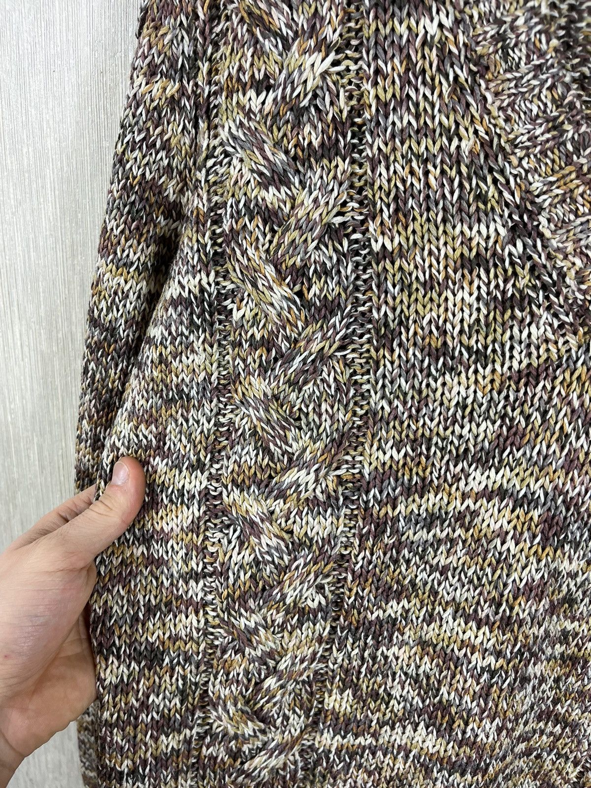 Designer × Max Mara × Weekend Max Mara Max Mara Weekend knitted sweater v-neck cozy patterned Size M / US 6-8 / IT 42-44 - 12 Thumbnail