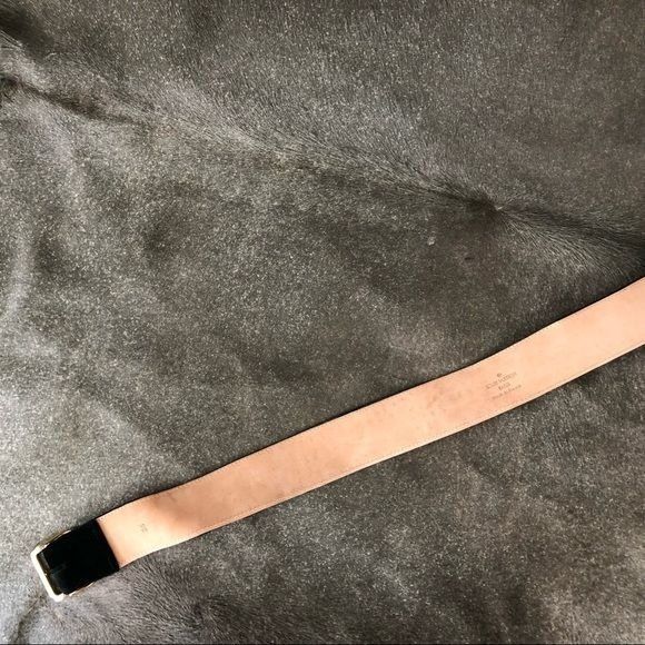 Louis Vuitton Louis Vuitton Velvet Leather Backed Branded Logo Buckle Belt Size ONE SIZE - 9 Thumbnail