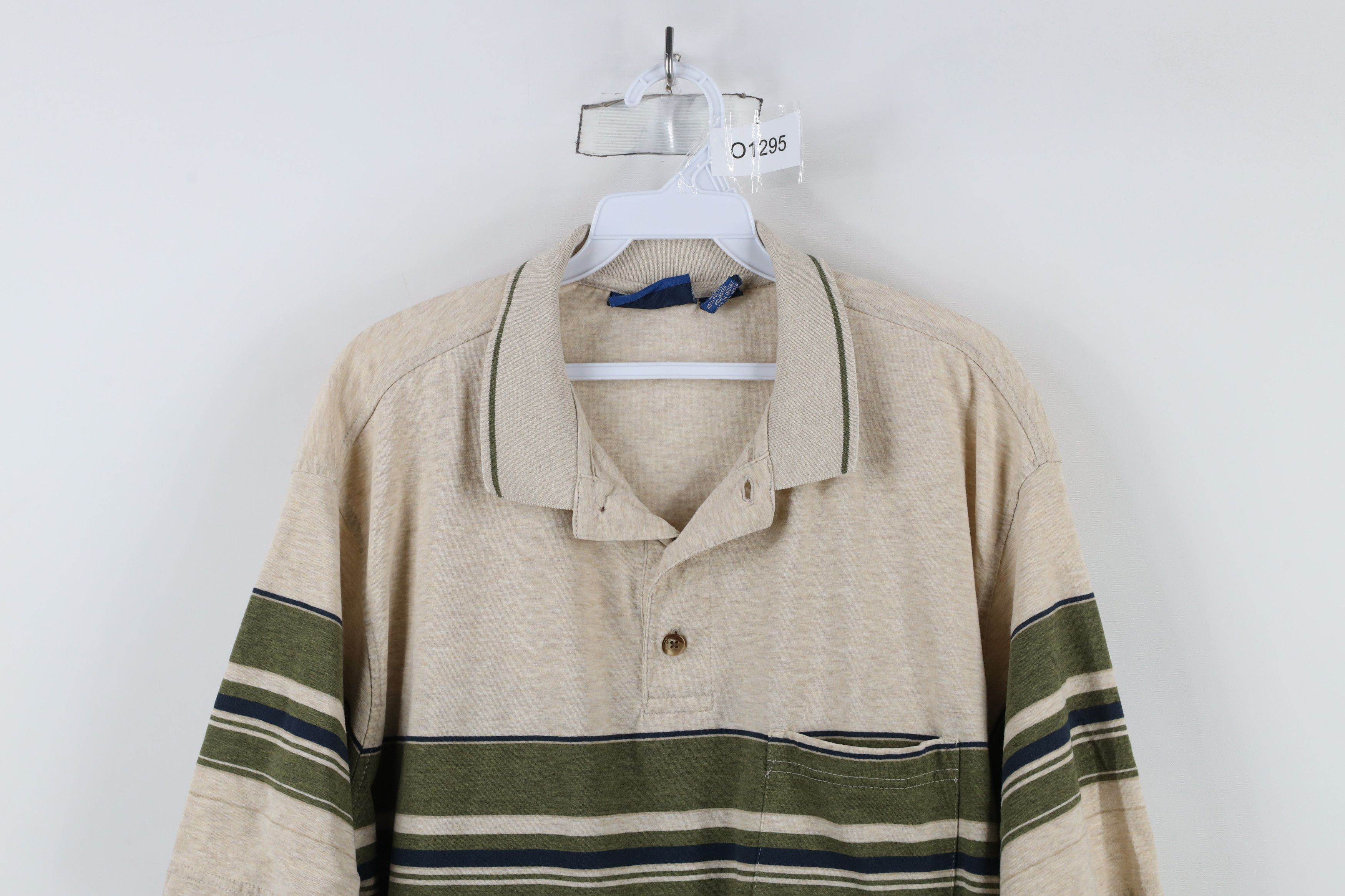 Vintage Vintage 90s Streetwear Striped Collared Golf Polo Shirt Size US L / EU 52-54 / 3 - 2 Thumbnail