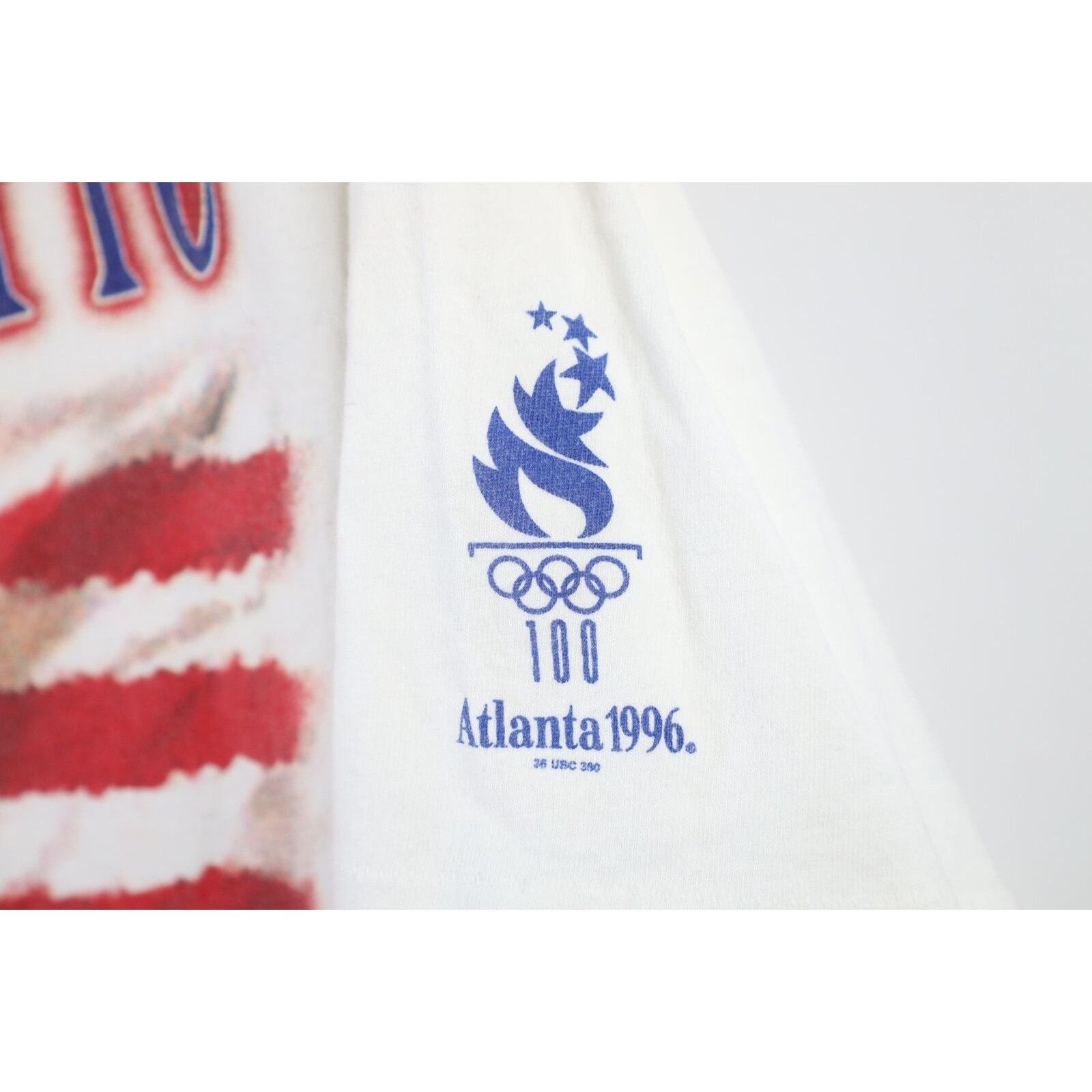 Coca Cola × Vintage Vintage 90s Coca Cola 1996 Atlanta Olympics T-Shirt Size US XL / EU 56 / 4 - 5 Thumbnail