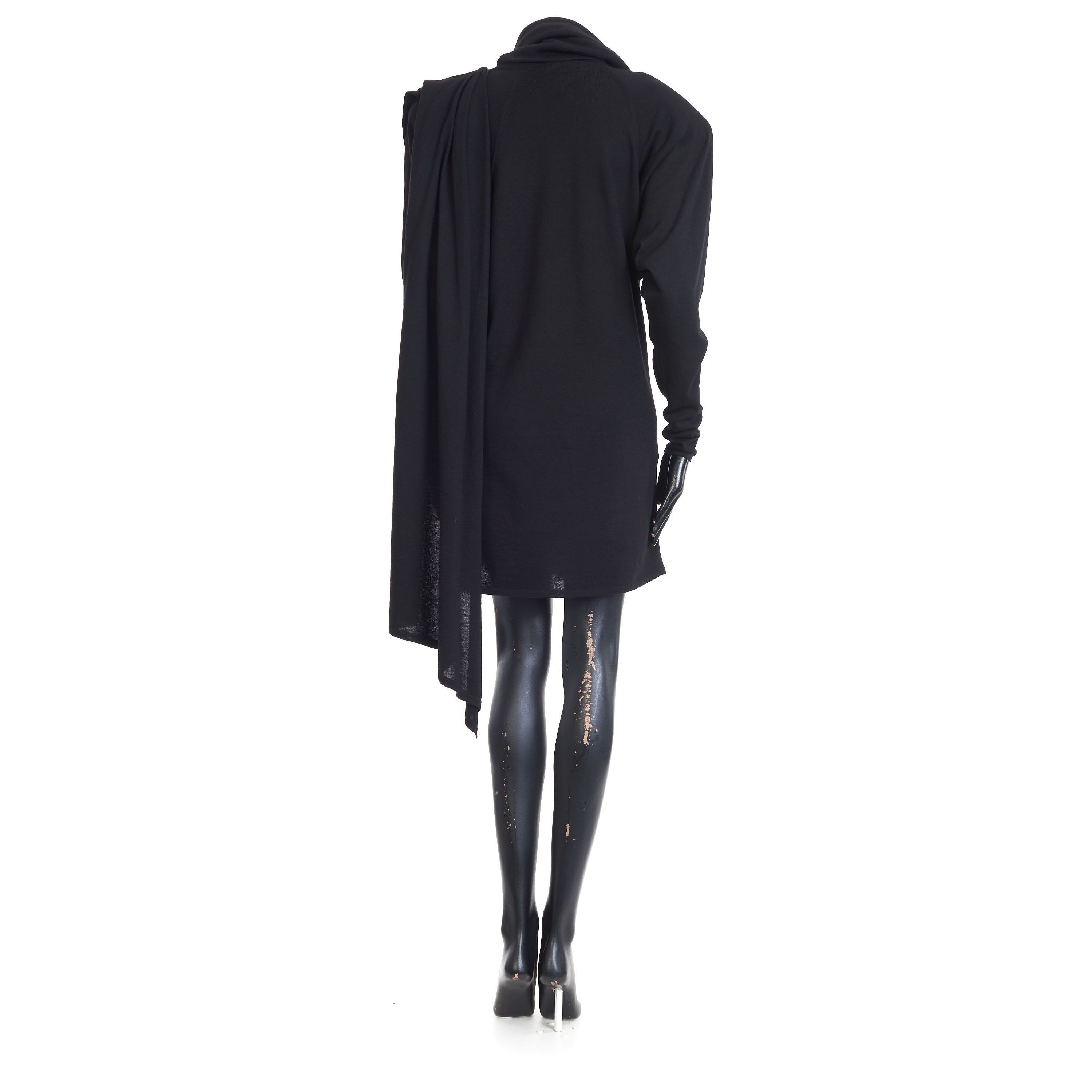 Saint Laurent Paris Hooded Dress In Wool Size M / US 6-8 / IT 42-44 - 6 Thumbnail