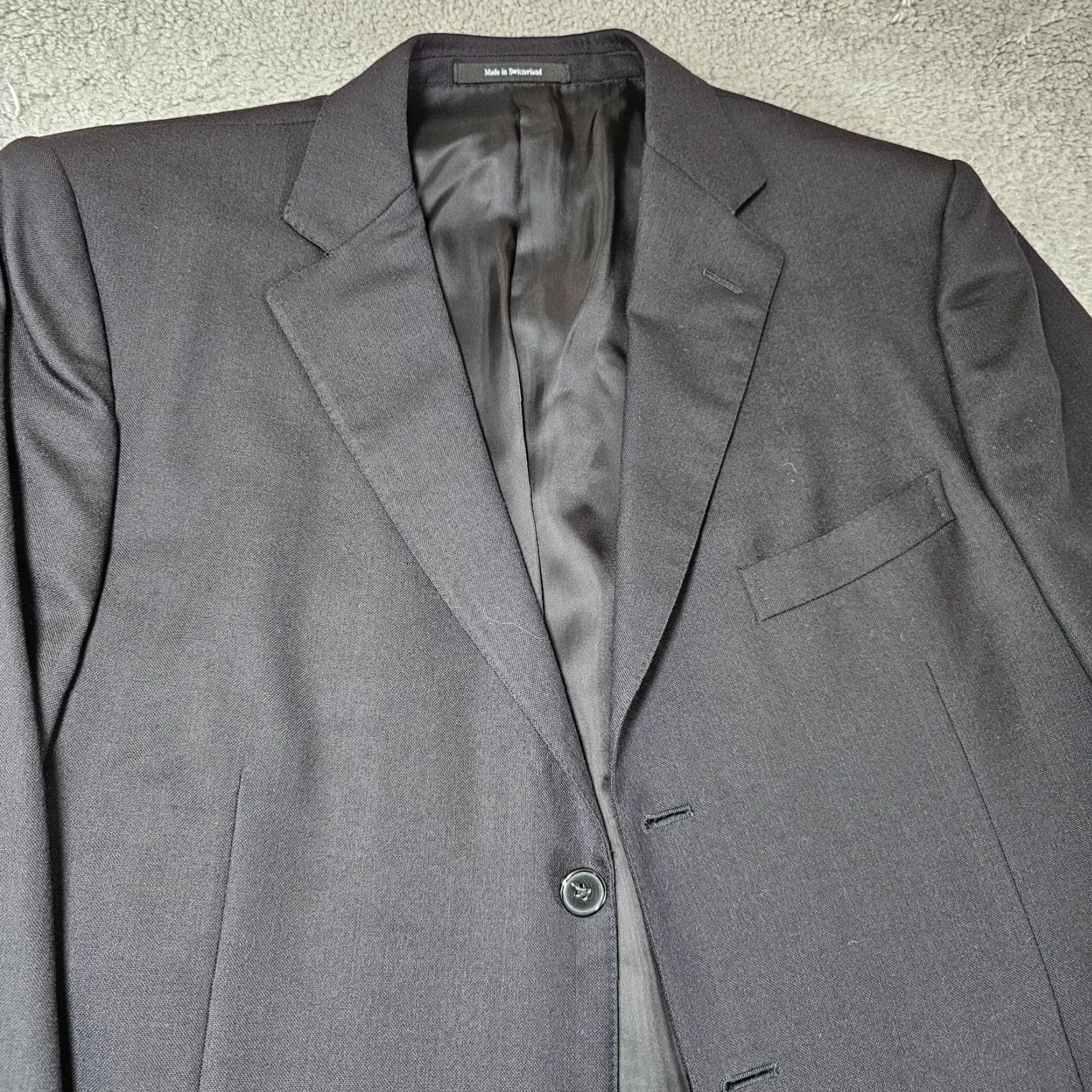 Ermenegildo Zegna Ermenegildo Zegna Trofeo Blazer Mens US 42L EU 56L Black Wool Sport Coat Jacket Size 42R - 3 Thumbnail