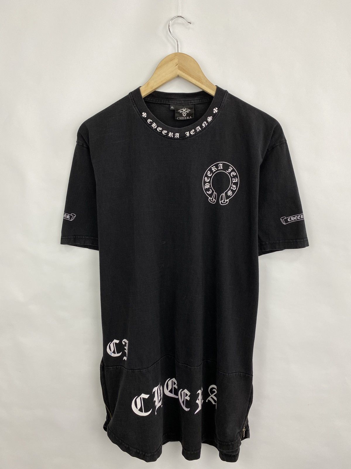 Japanese Brand × Vintage Y2K Cheera Jeans Big Logo Inspired by chrome H T-Shirt Size US L / EU 52-54 / 3 - 8 Thumbnail