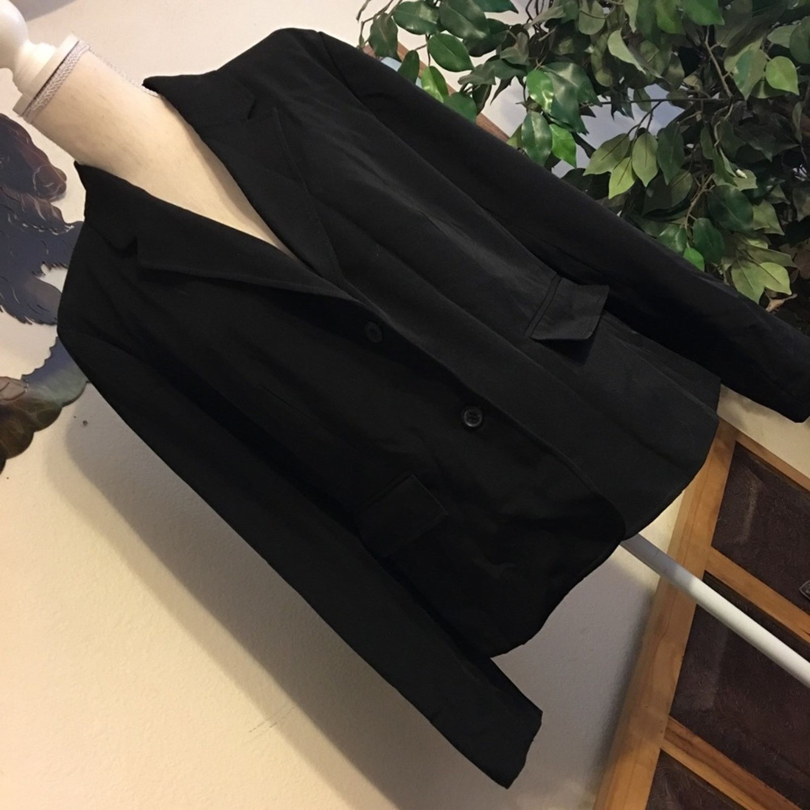 Isaac Mizrahi Isaac Mizrahi Classic black 2 button front jacket Size L / US 10 / IT 46 - 2 Thumbnail