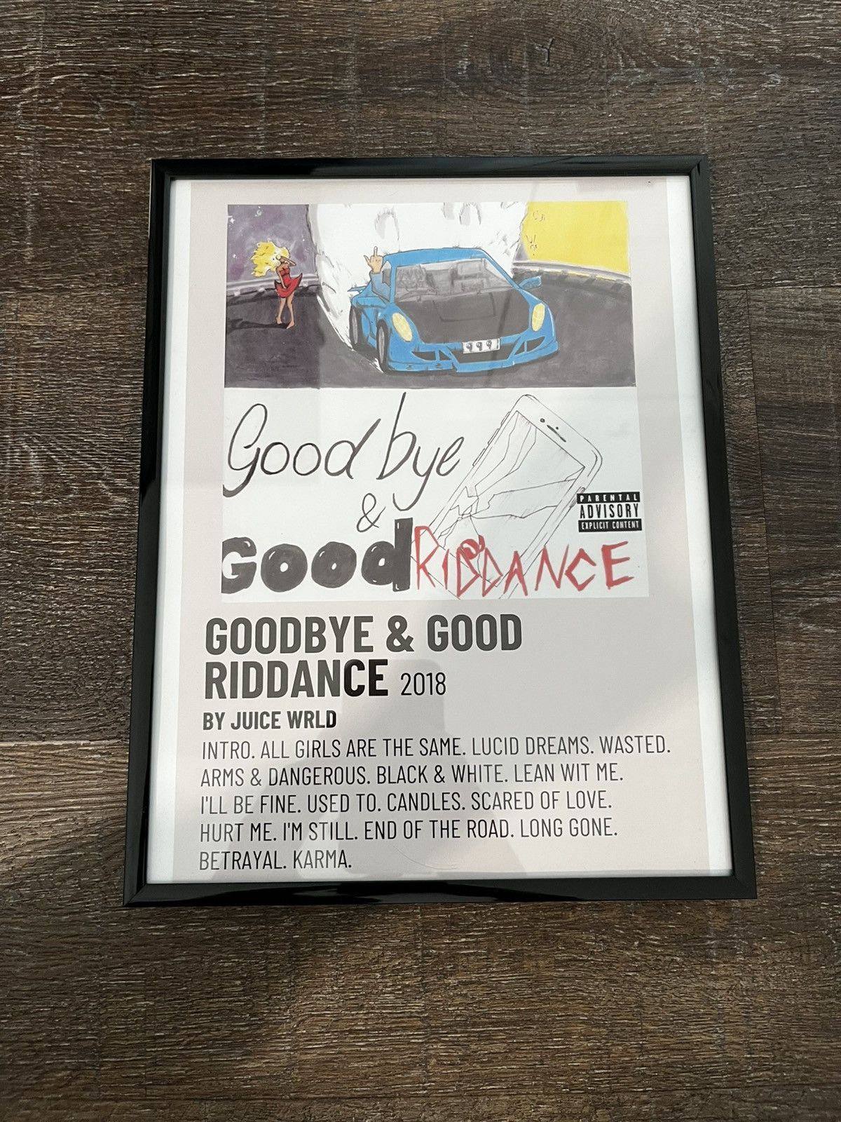 Other Juice wrld good riddance poster with frame Size ONE SIZE - 1 Thumbnail