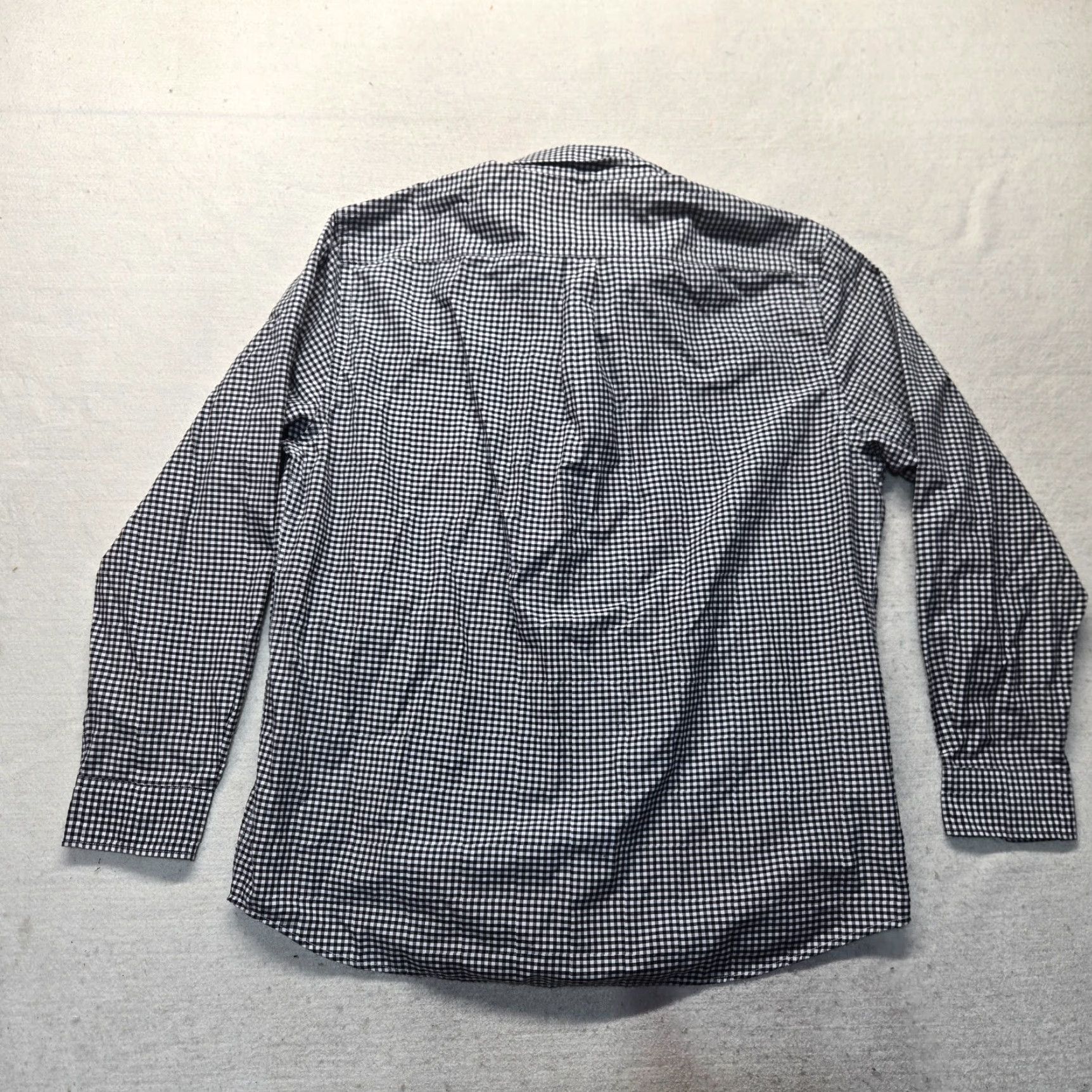 Dockers DOCKERS Button-Up Shirt Black And White Checkered Pattern Cotton Adult Men's XL Shirt Size 46R - 7 Thumbnail