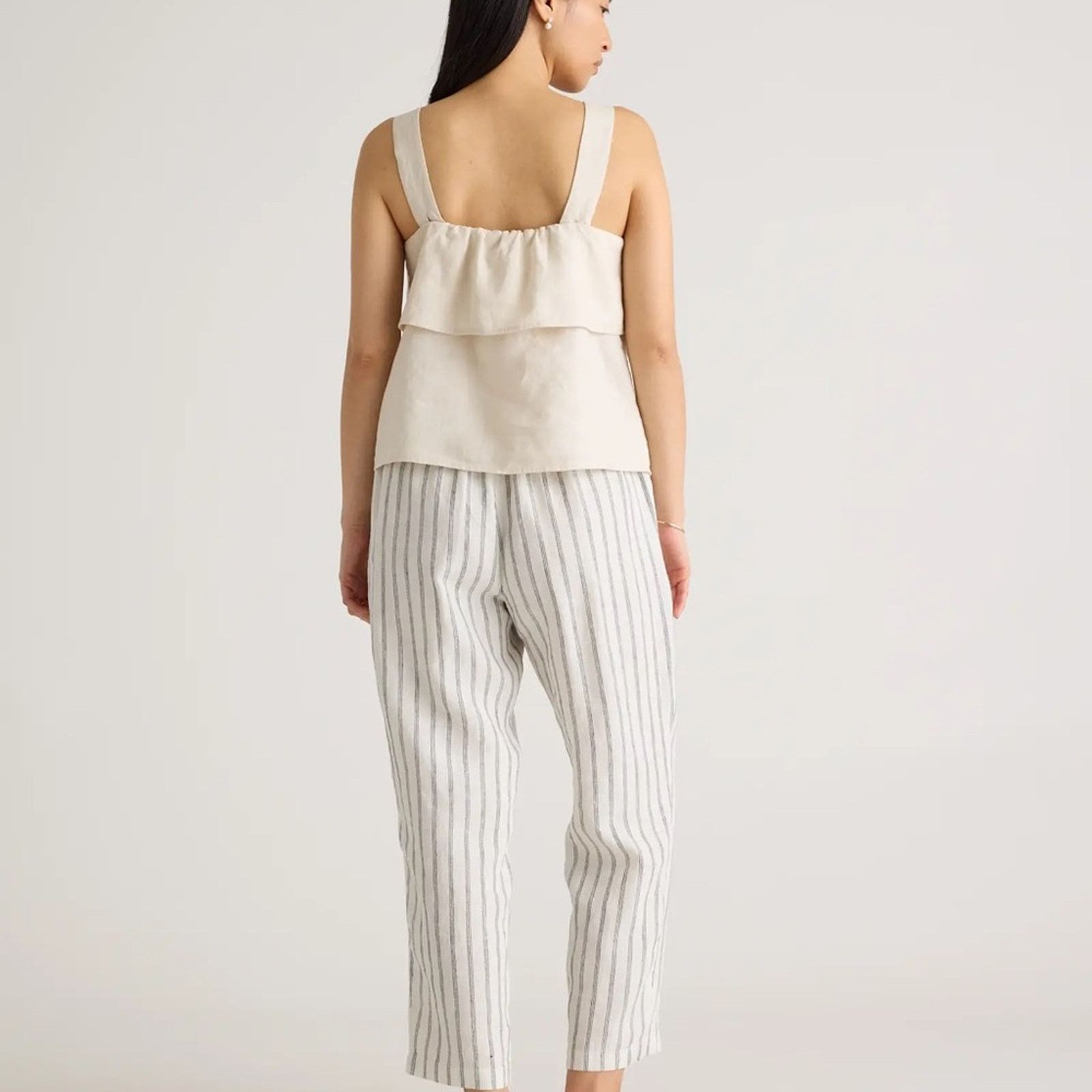 Quince Quince 100% European Linen Tapered Ankle Pants Women’s XL Size 38" / US 16 / IT 52 - 3 Thumbnail