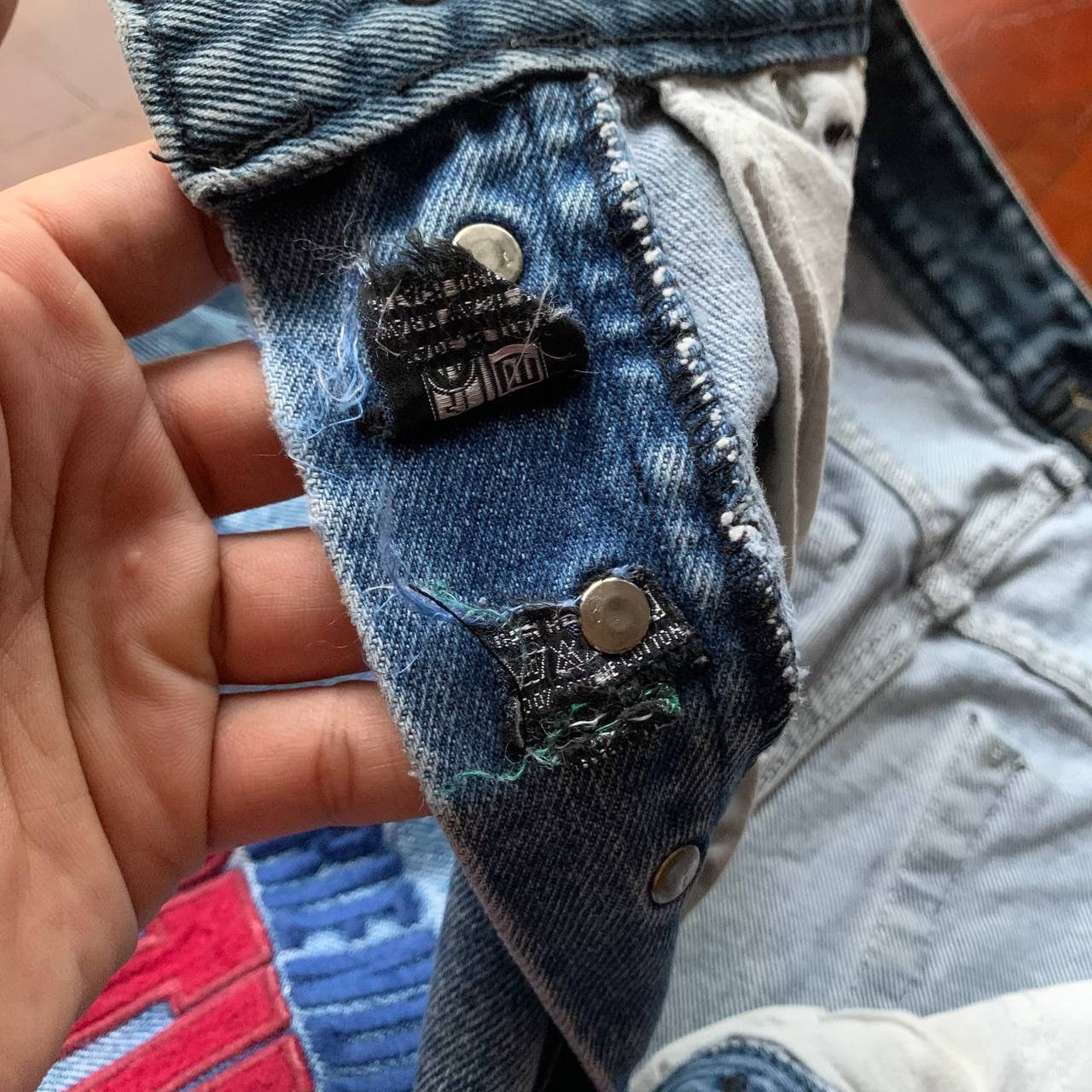 Valentino 💥 Rare 💥 90’s Valentino Garavani Earth Day Blue Denim Pants Size US 30 / EU 46 - 15 Thumbnail