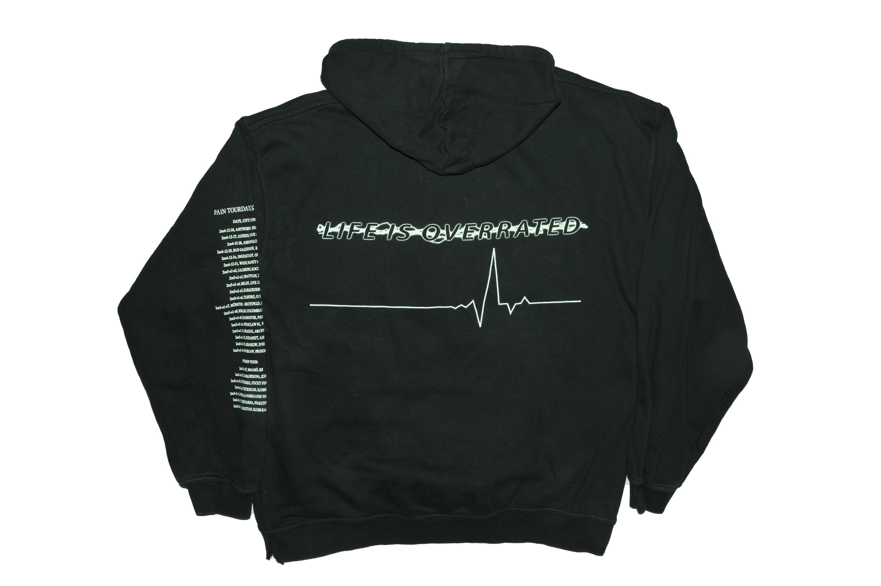 Vintage 2004/2005 Pain - Life is Overrated Tour Hoodie Size US XL / EU 56 / 4 - 2 Thumbnail