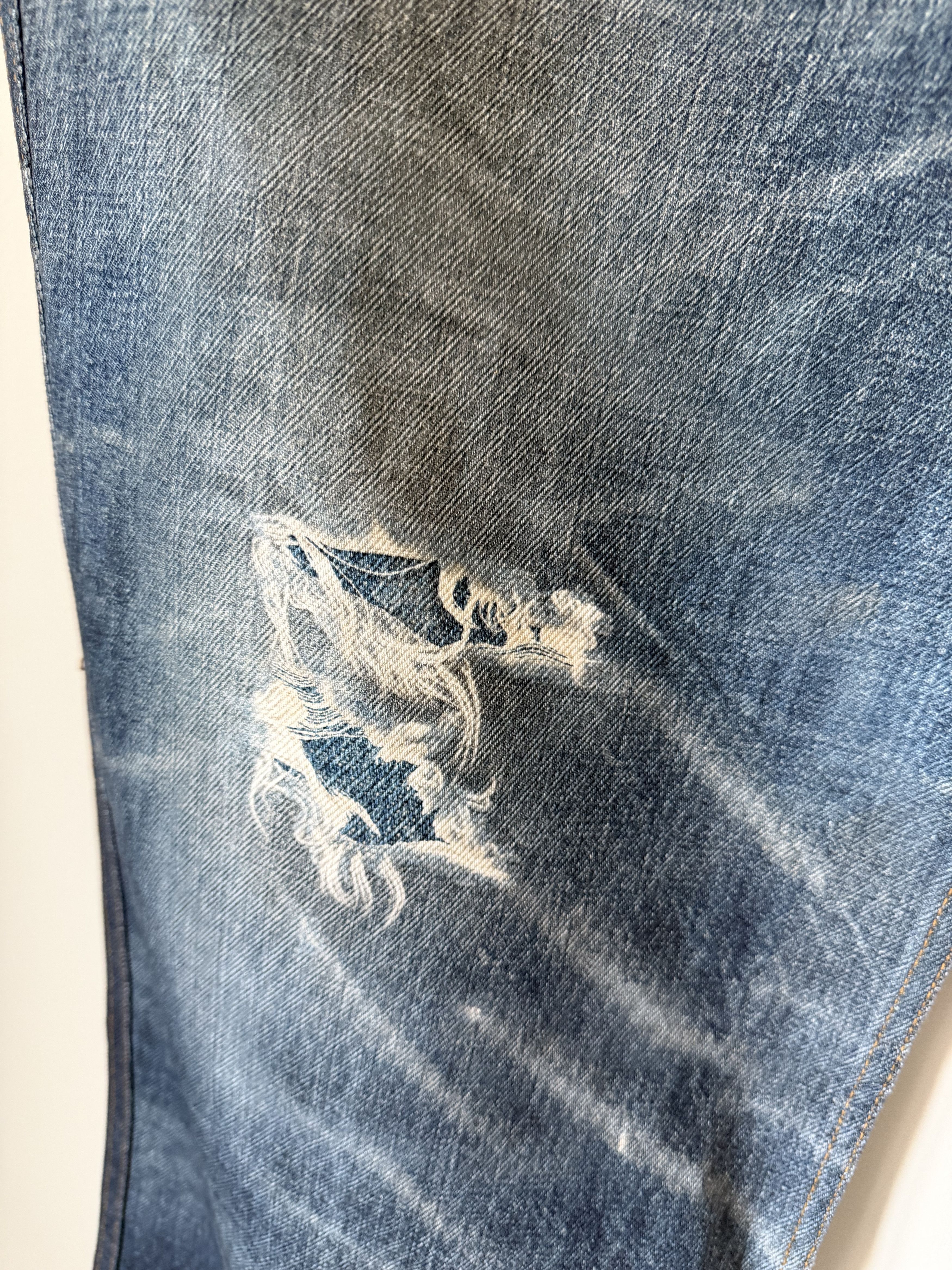 Andersson Bell Andersson Bell Tromp L'oeil Printed Jeans in Blue Size US 34 / EU 50 - 4 Thumbnail