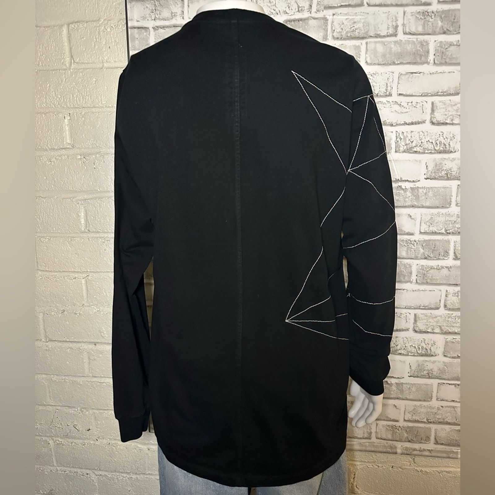 Rick Owens rare Babel SS19 Embroidered Sweatshirt size L Black Cotton Size US L / EU 52-54 / 3 - 13 Thumbnail