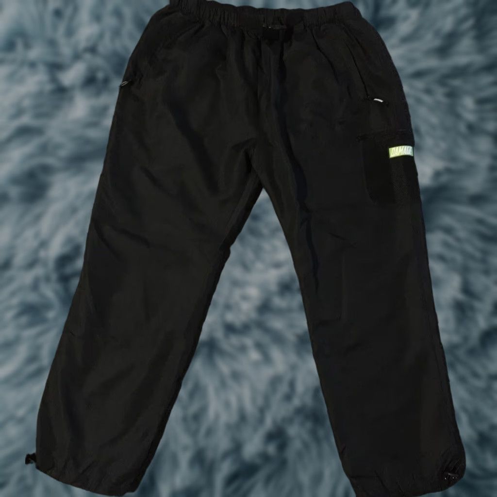 Vintage DAMAGE Track Pants XL Polar Skate Co Baggy Swishy Chinos & Khakis Black Men's Pants XL Reg Belted Pockets 80s 90s Skateboard Vintage Big Boy Size US 36 / EU 52 - 1 Thumbnail