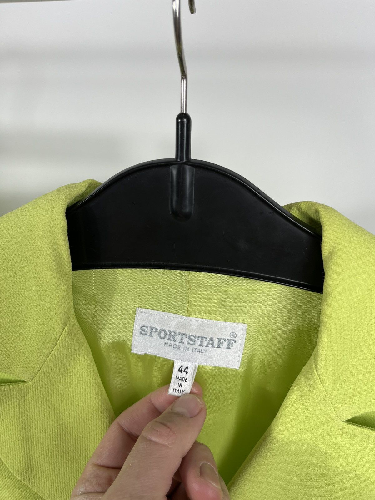 Other Vintage Sportstaff Lime Green Pantsuit Blazer Trouser Set 44 Size M / US 6-8 / IT 42-44 - 4 Thumbnail