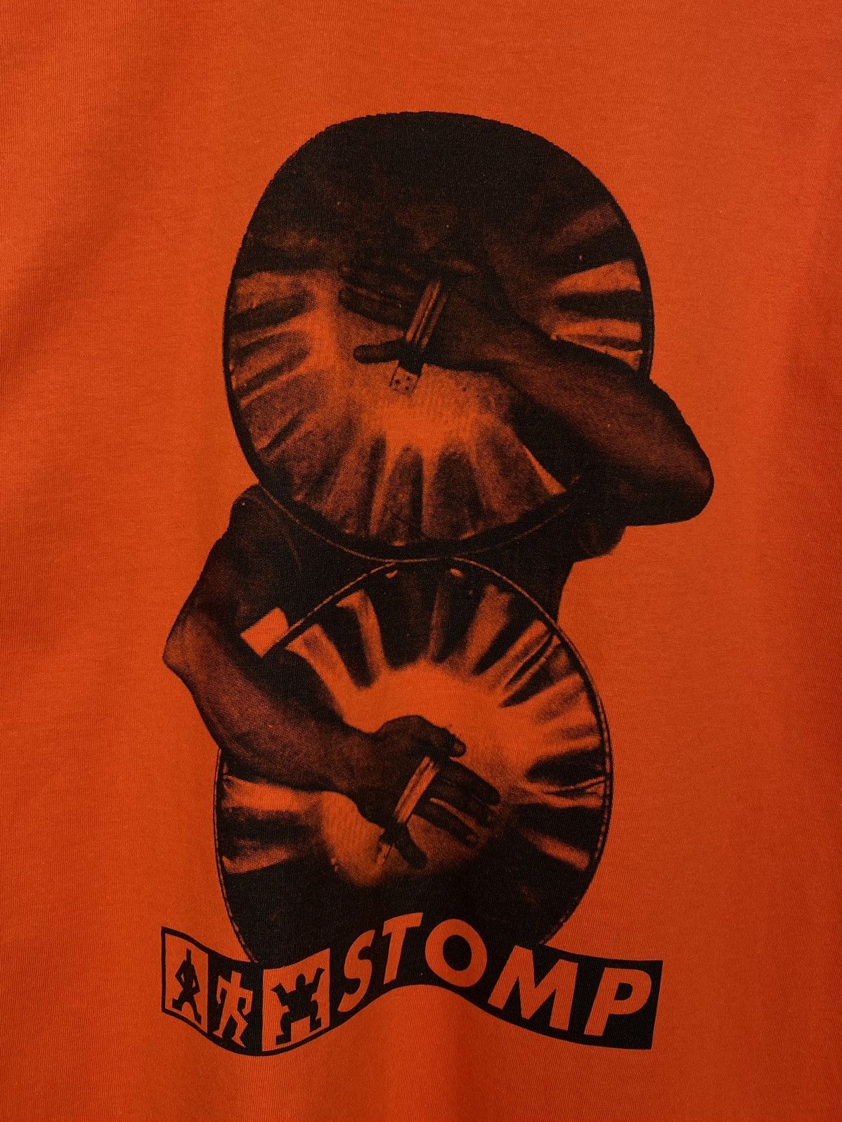 Other Vintage Stomp Percussion Band T-shirt Top Graphic Y2K Orange Size US M / EU 48-50 / 2 - 2 Thumbnail