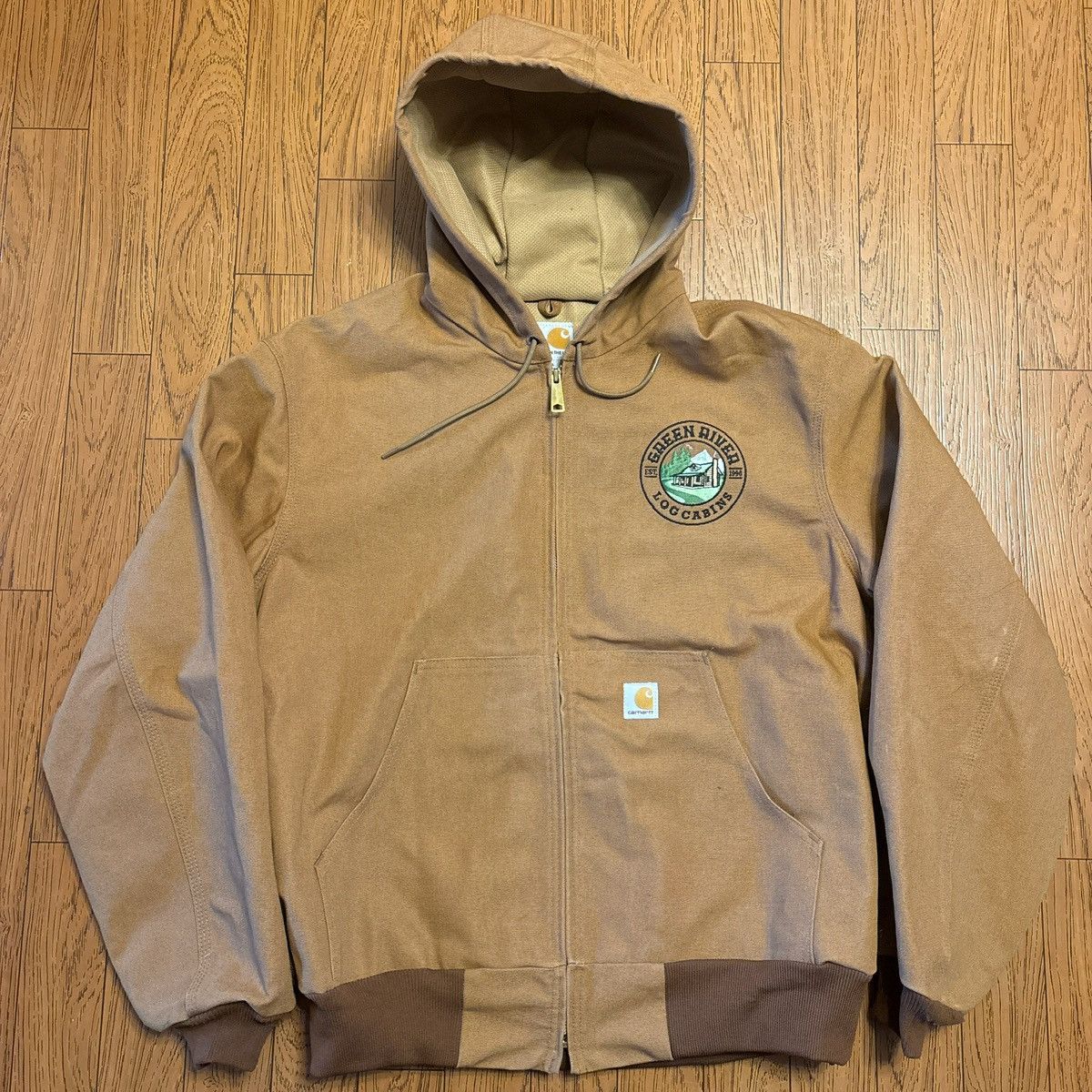 Carhartt Carhartt Beige/Brown Work Jacket Size Large Size US L / EU 52-54 / 3 - 1 Thumbnail