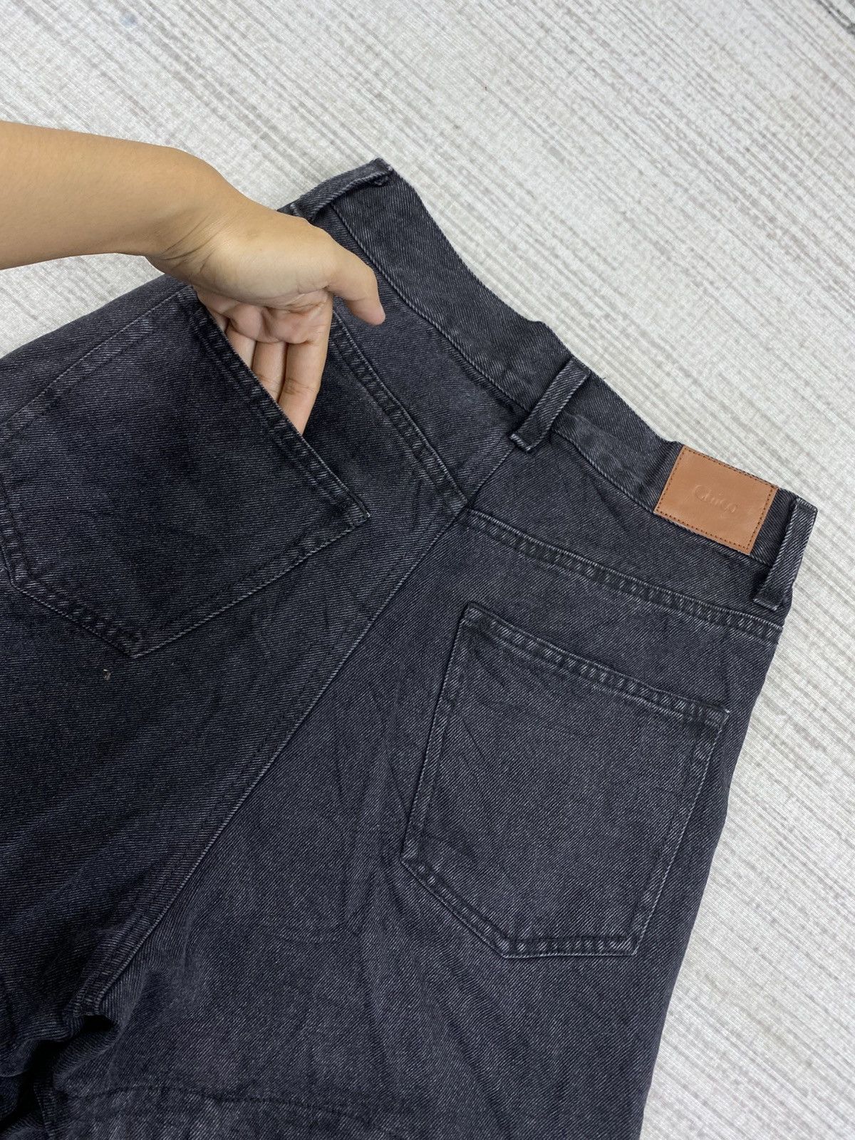 If Six Was Nine Vintage Chiko Detachable Wide-Leg Black Punk Denim Jeans Size 25" / US 0 / IT 36 - 11 Thumbnail