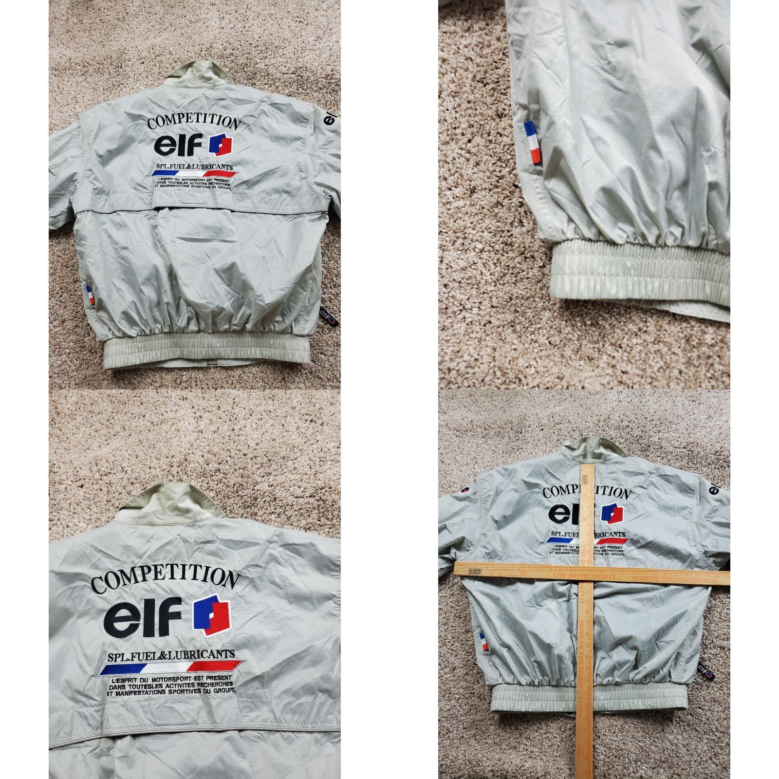 Vintage Elf Racing Competition Jacket Mens Large Gray Bomber Windbreaker Motorsport Jacket Size US XL / EU 56 / 4 - 9 Thumbnail
