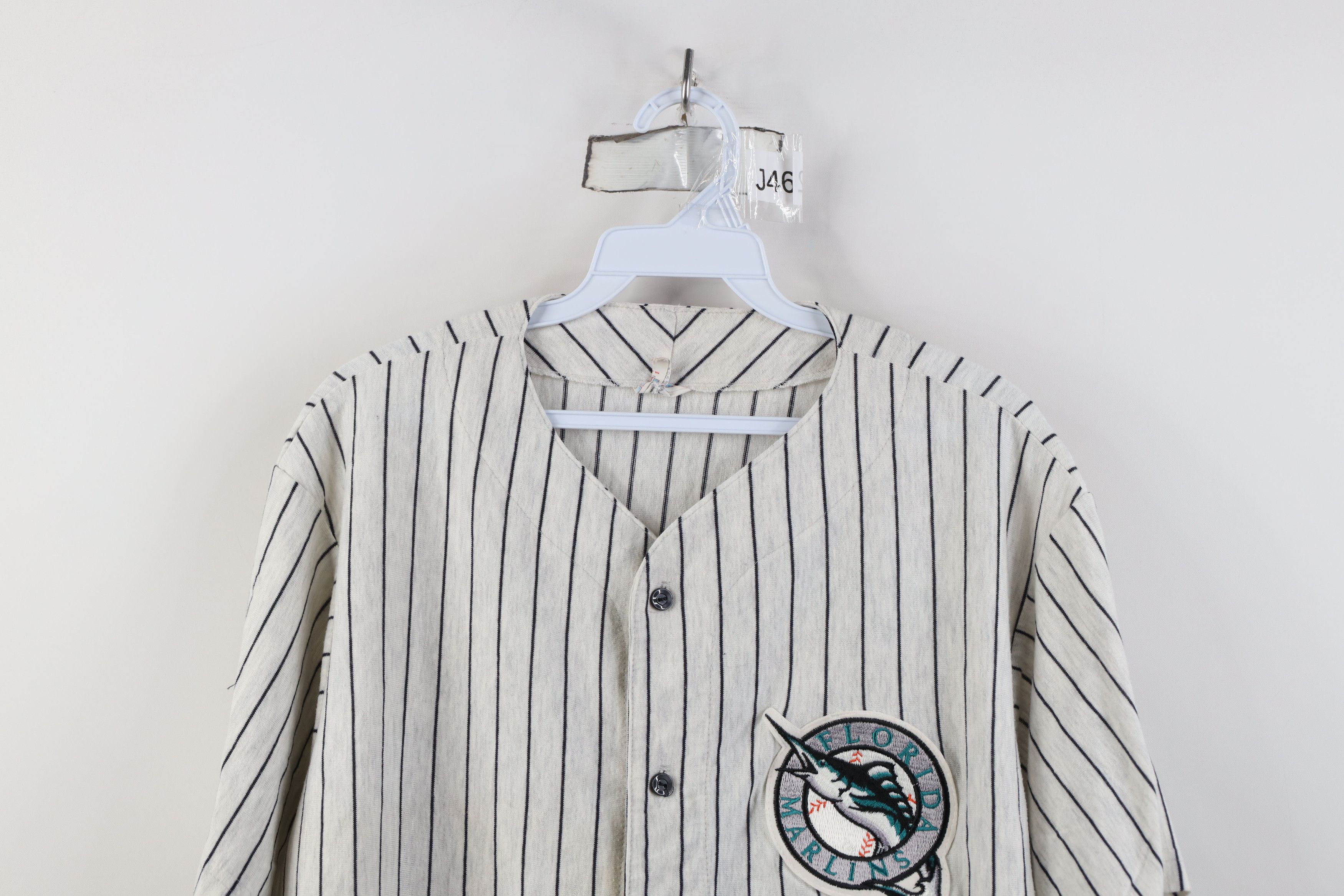 Vintage Vintage 90s Florida Marlins Baseball Jersey Gray USA Size US XL / EU 56 / 4 - 2 Thumbnail