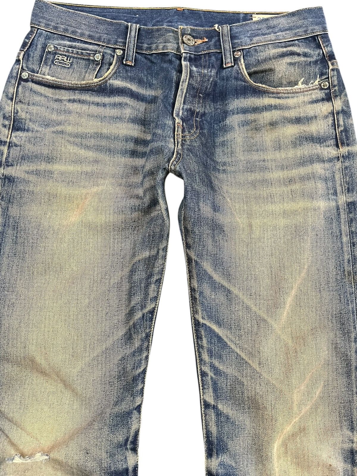 G-Star Vintage G Star Raw Curvy Leg Mudwash Denim Size US 33 - 2 Thumbnail