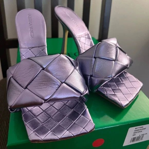 Bottega Veneta o1loc1c0824 608854 Lido Mule in Lilac Size US 5.5 / IT 35.5 - 2 Thumbnail
